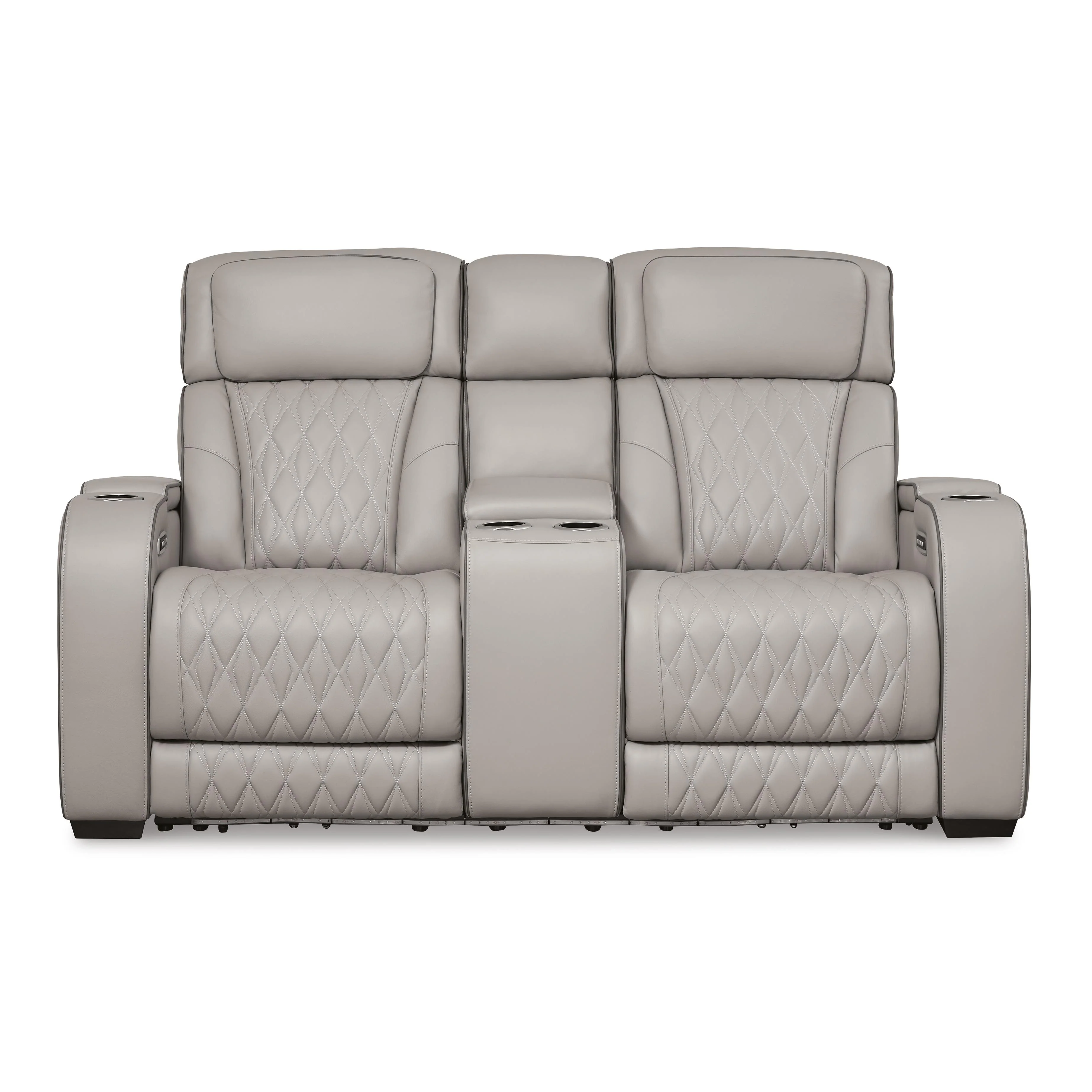 Signature Design by Ashley Boyington U2710518 Power Reclining Loveseat with Console and Adjustable Headrest - Image 3