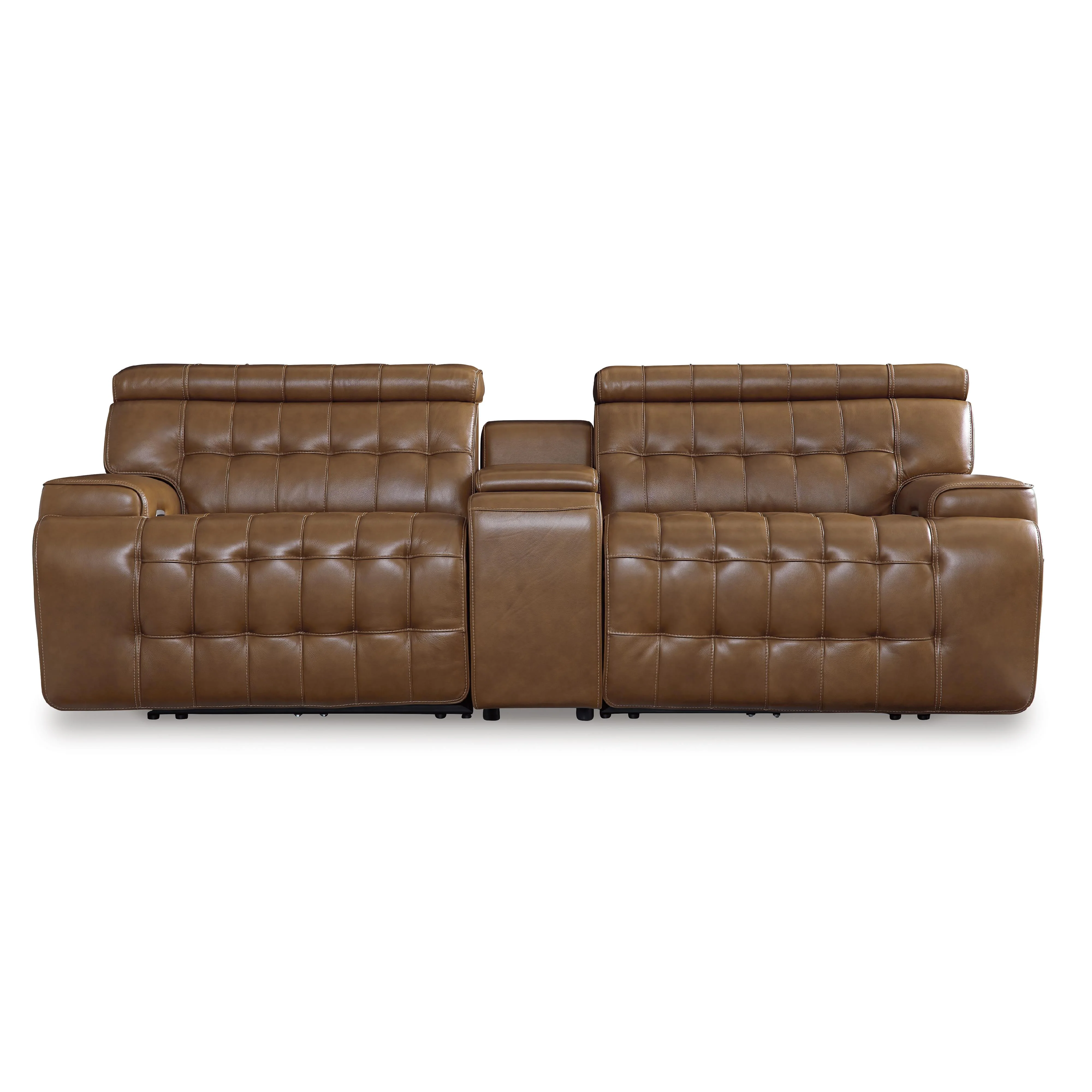 Signature Design by Ashley Temmpton U92708S2 3 pc Power Reclining Sectional Loveseat with Console - Image 1