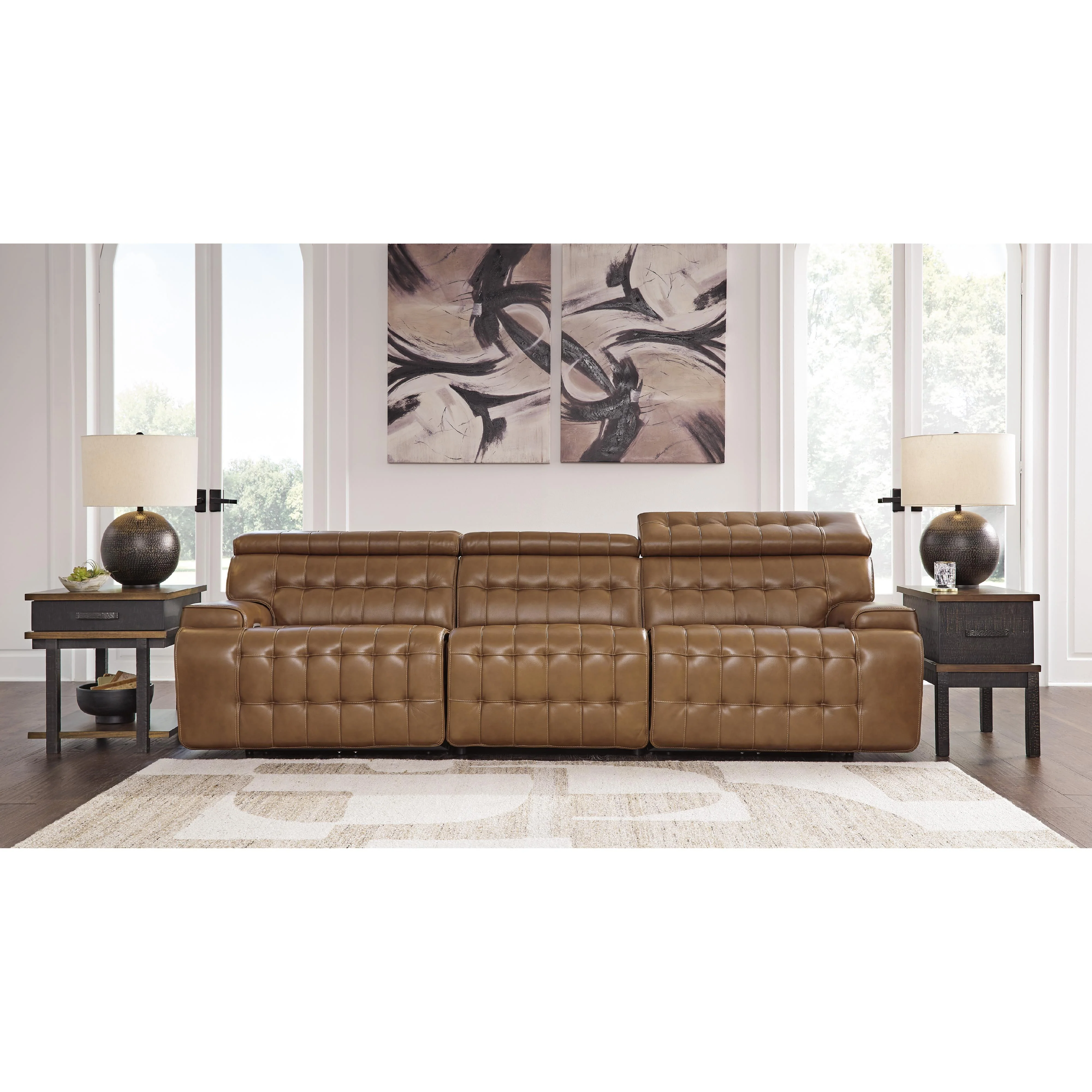 Signature Design by Ashley Temmpton U92708S3 3 pc Power Reclining Sectional Sofa - Image 2