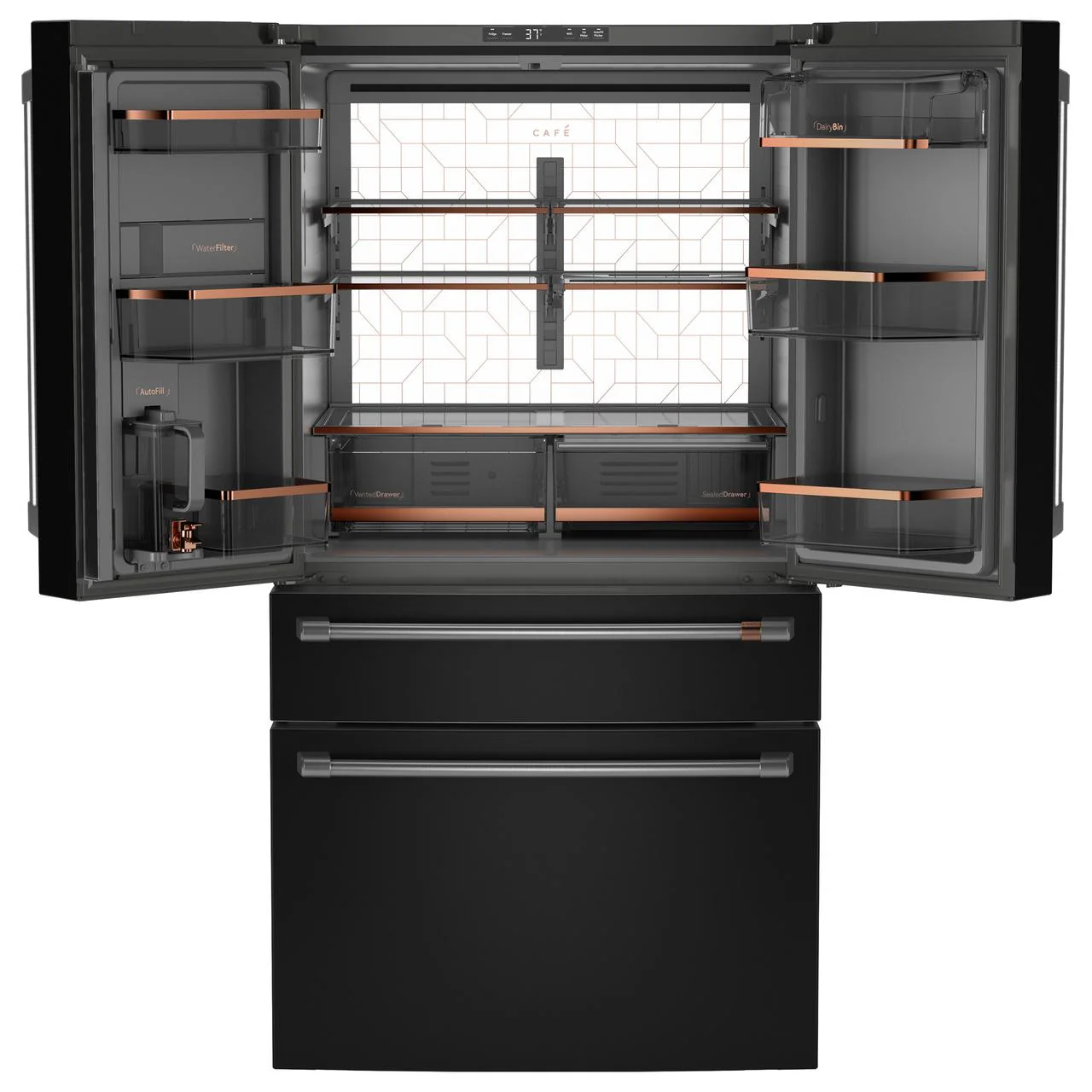 Café 36-inch 28.7 cu. ft. French 4-Door Refrigerator CGE29DP3TD1 - Image 2