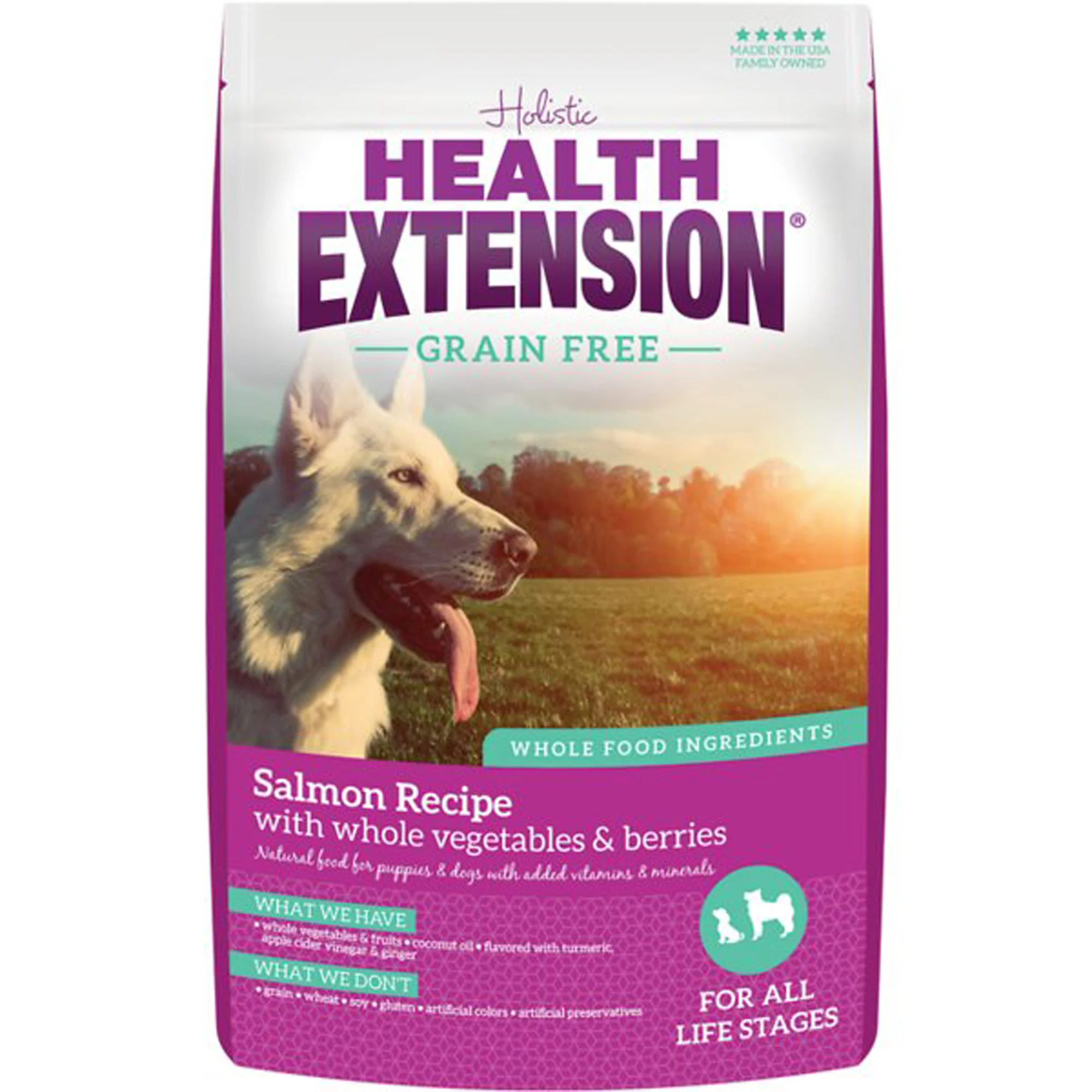 Health Extension Grain Free Dry Dog Food Salmon 1lb - Image 1