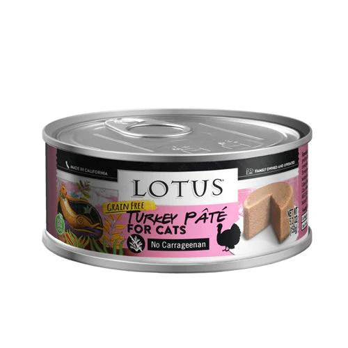 Lotus Wet Cat Food Grain Free Turkey Pate 2.75oz - Image 1