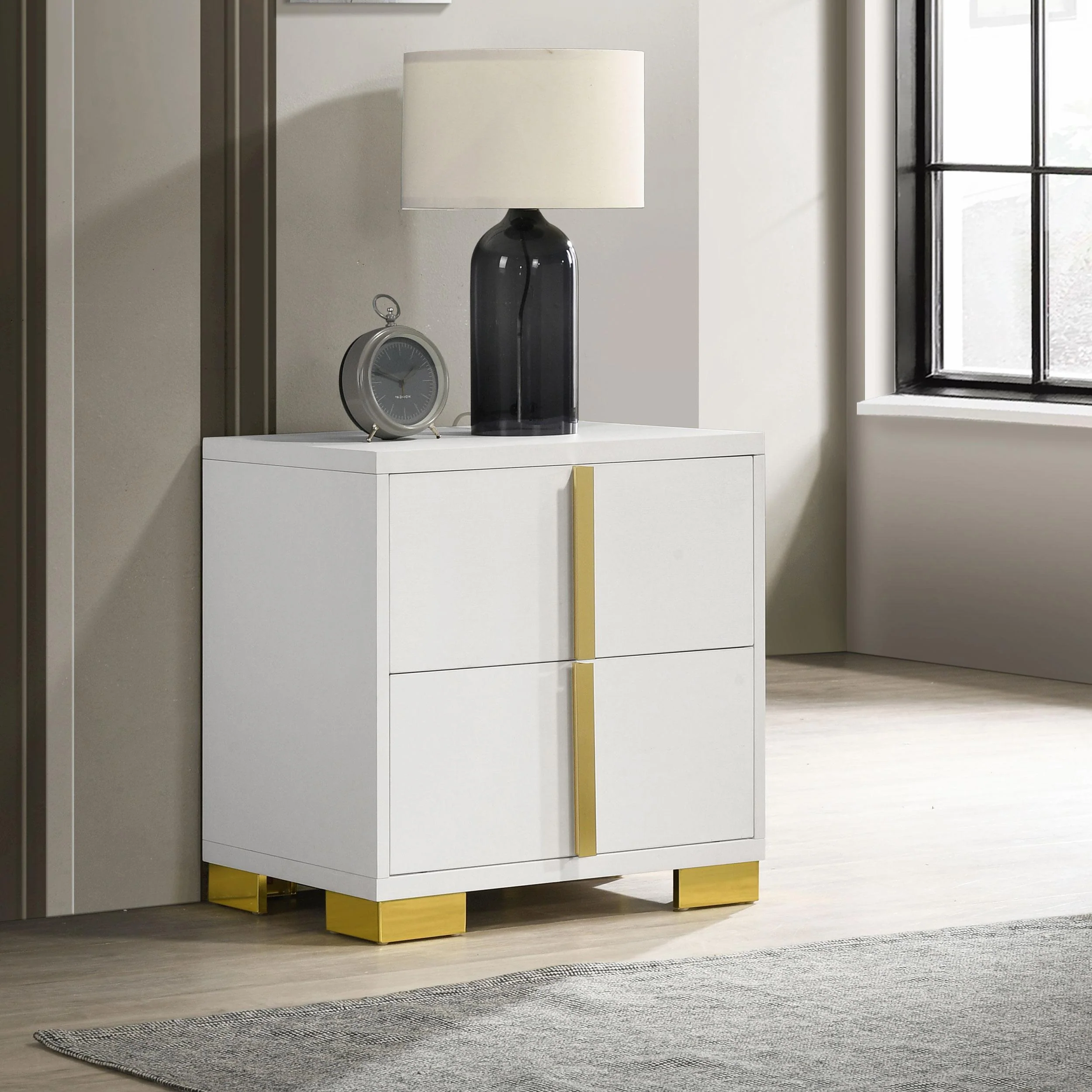 Coaster Furniture Marceline 222932 2-Drawer Nightstand - White - Image 2