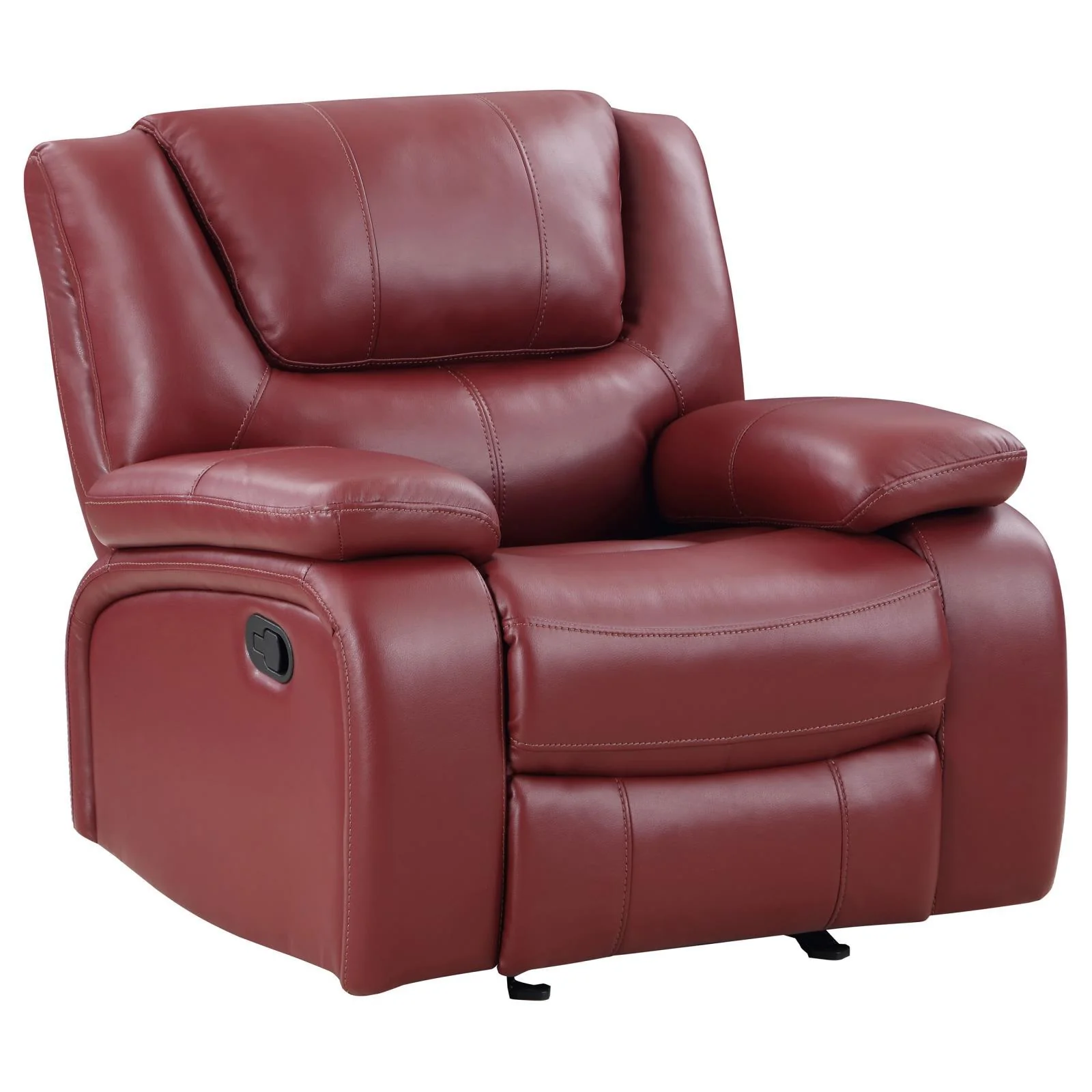 Coaster Furniture Camila 610243 Upholstered Glider Recliner Chair – Red