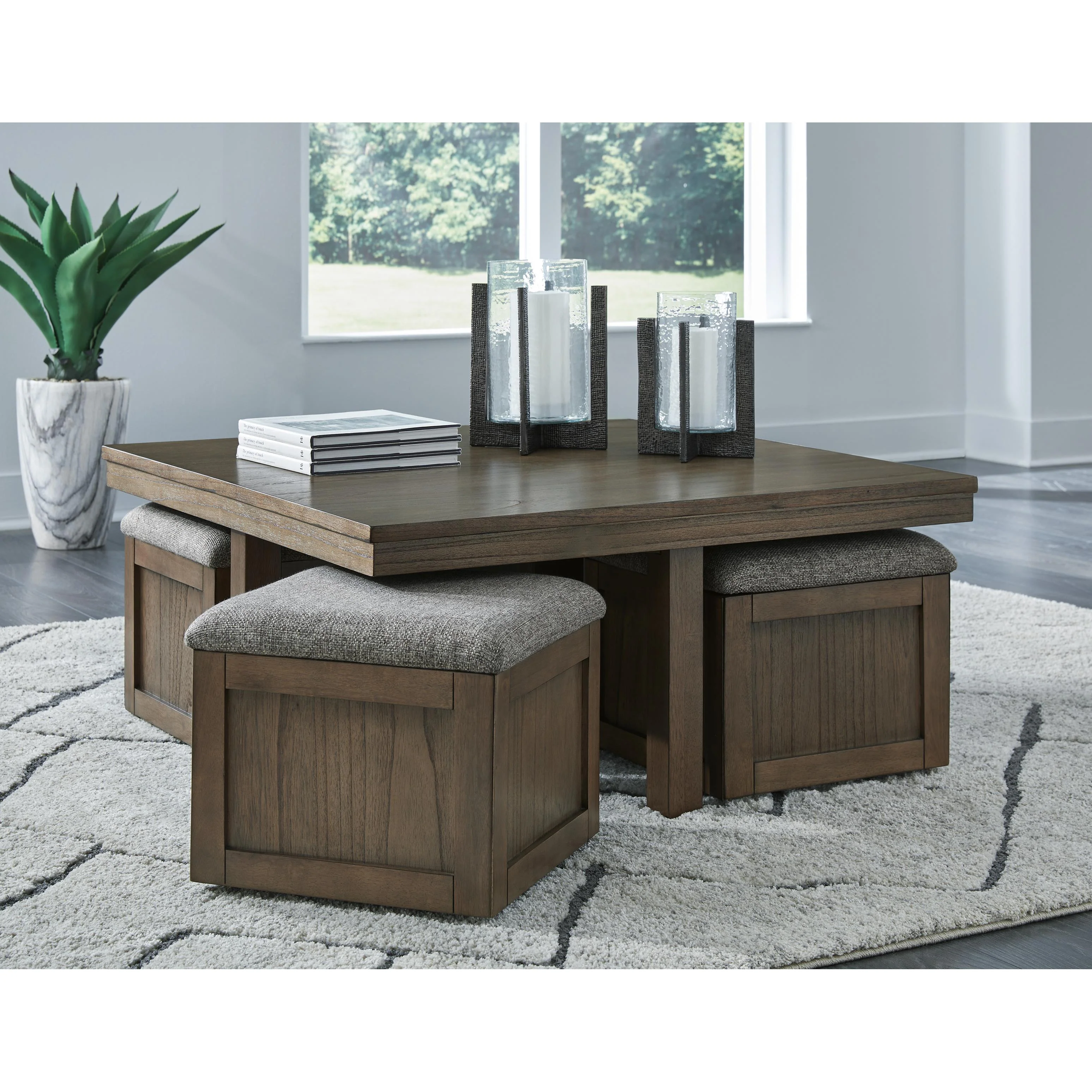 Signature Design by Ashley Boardernest T738T1 Coffee Table and 2 End Tables - Image 3