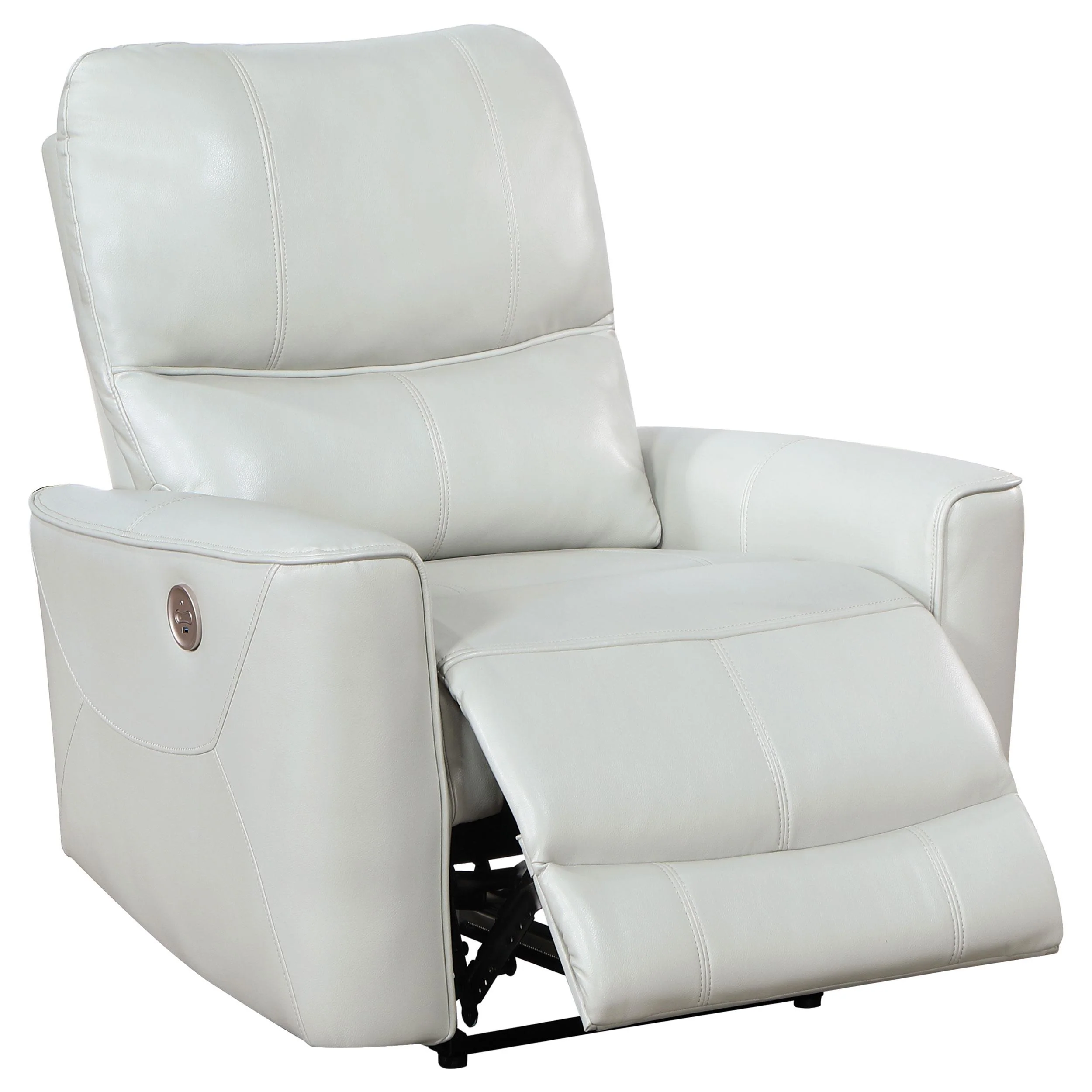 Coaster Furniture Greenfield 610263P Upholstered Power Recliner Chair - Dove Grey - Image 3