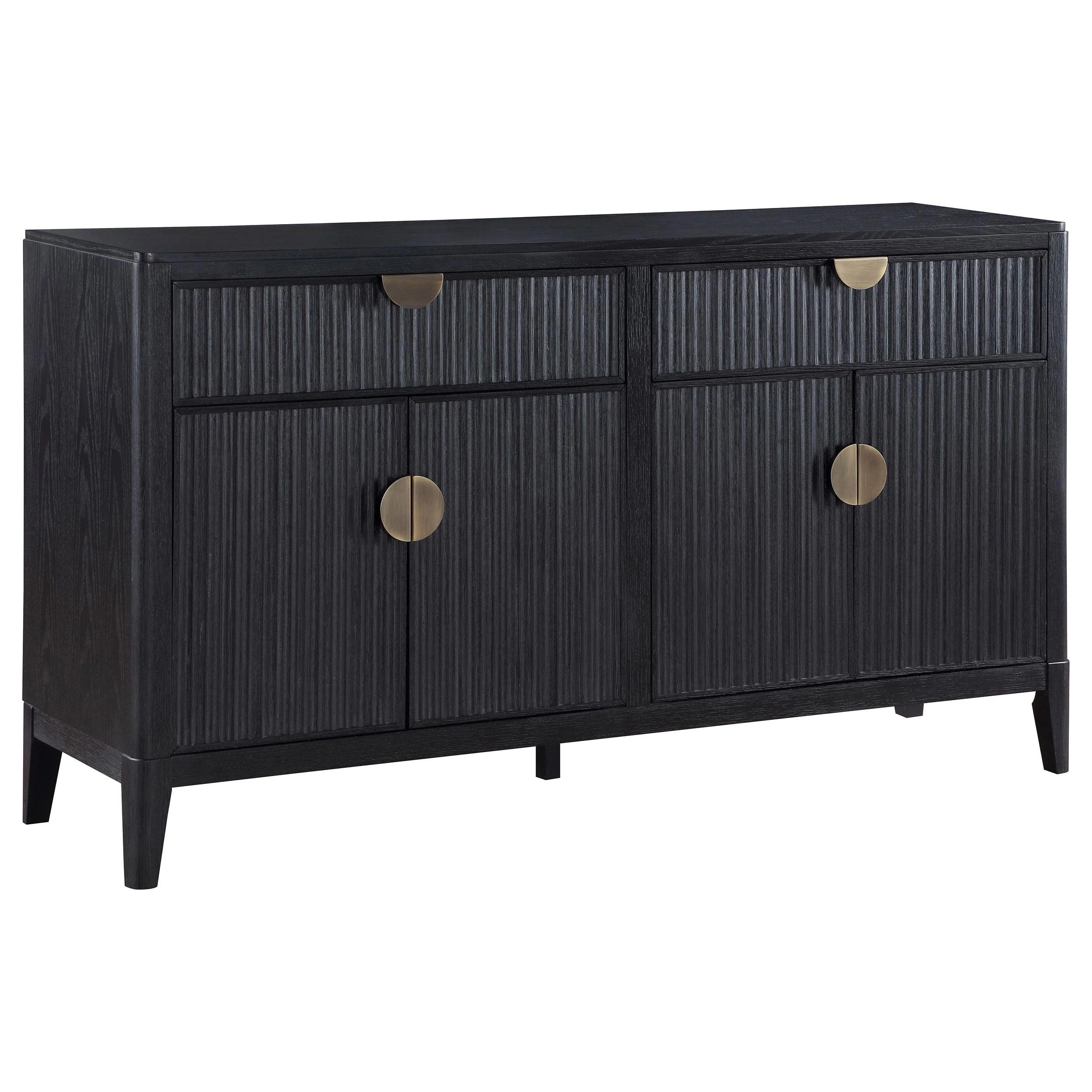 Coaster Furniture Brookmead 108235 4-door Sideboard Buffet Storage Cabinet - Black - Image 1