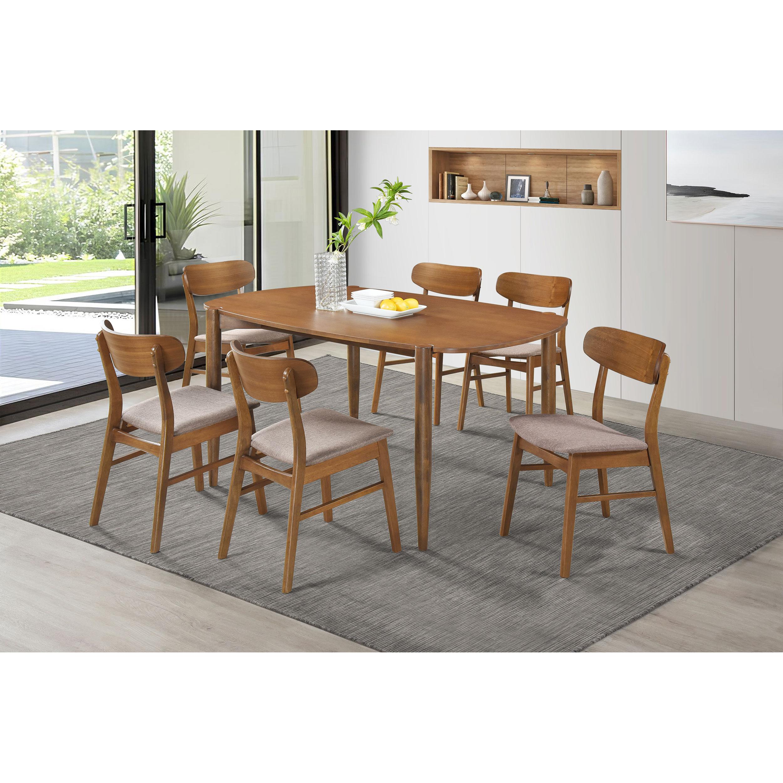Coaster Furniture Dortch 108462 Dining Side Chair - Walnut and Brown - Image 2