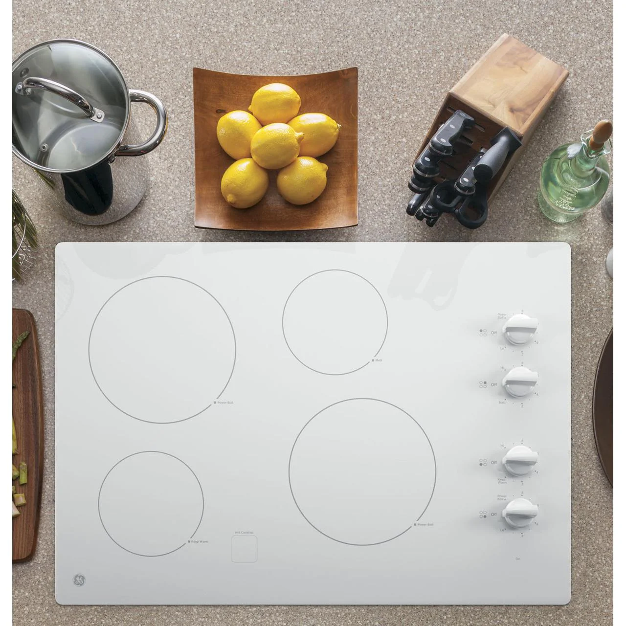 GE 30-inch Built-in Electric Cooktop JP3030TWWW - Image 3