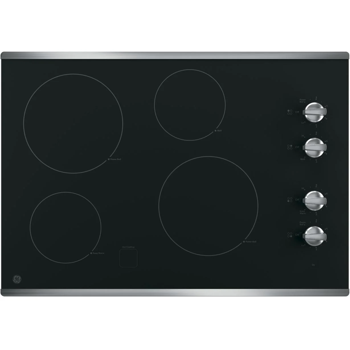 GE 30-inch Built-in Electric Cooktop JP3030SWSS - Image 1