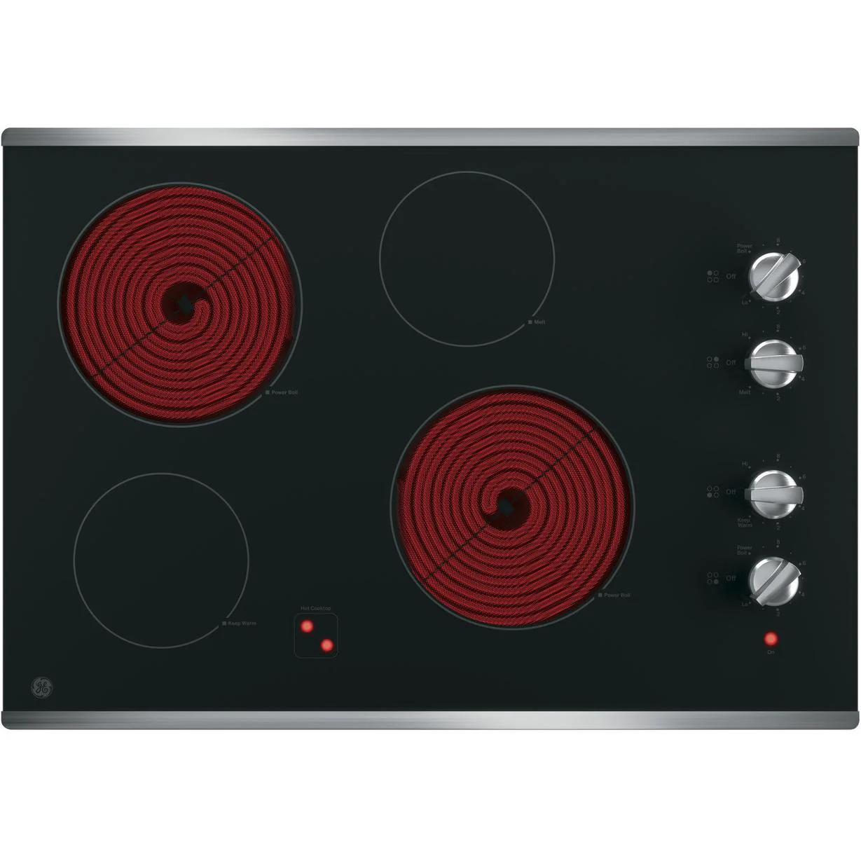 GE 30-inch Built-in Electric Cooktop JP3030SWSS - Image 2
