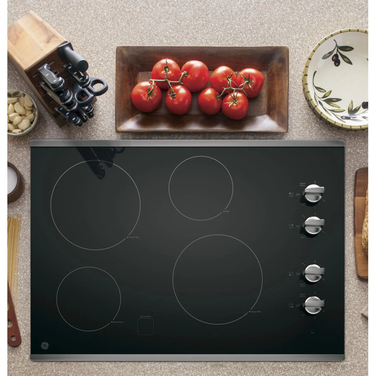 GE 30-inch Built-in Electric Cooktop JP3030SWSS - Image 3
