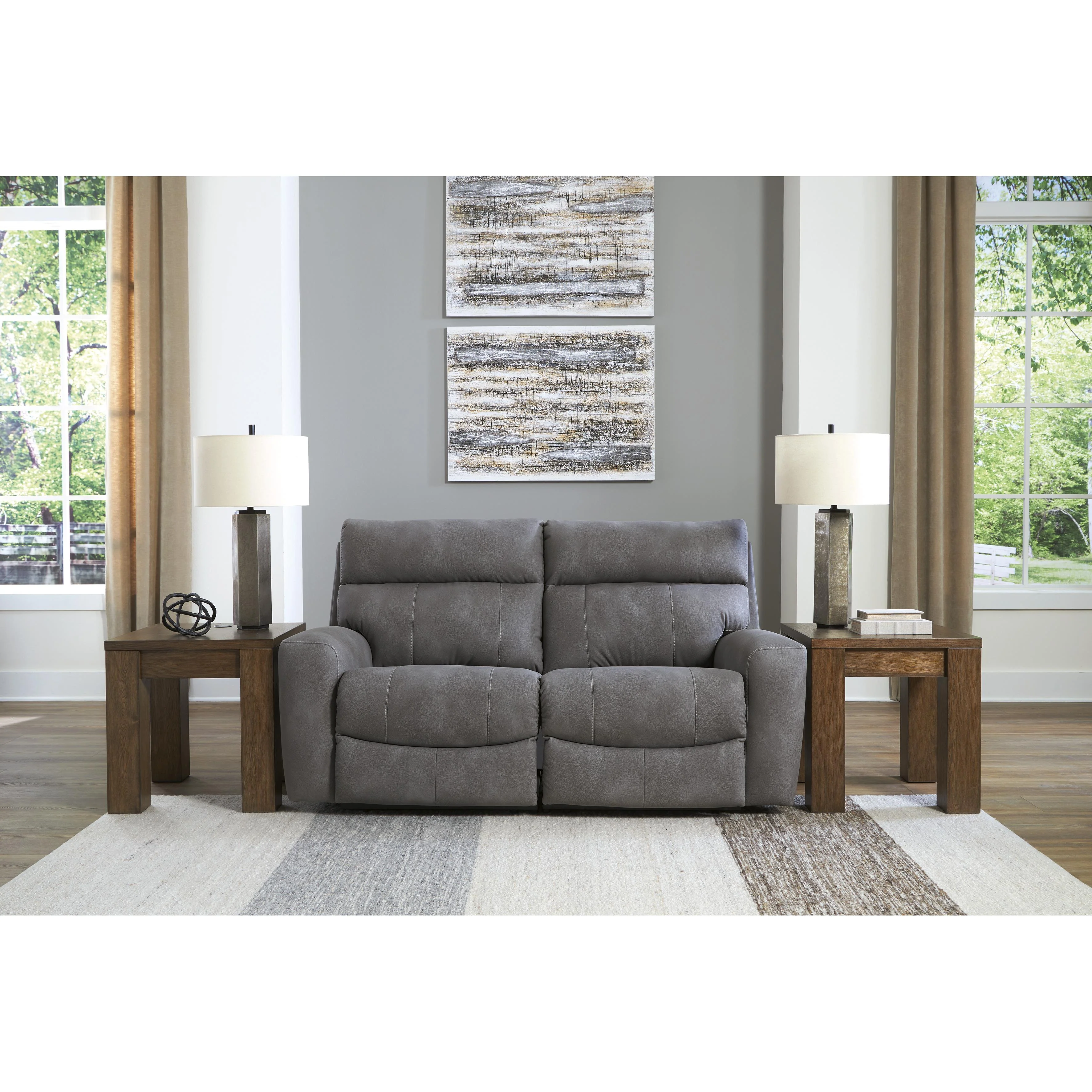 Signature Design by Ashley Next-Gen DuraPella 61003S1 2 pc Power Reclining Sectional Loveseat - Image 2
