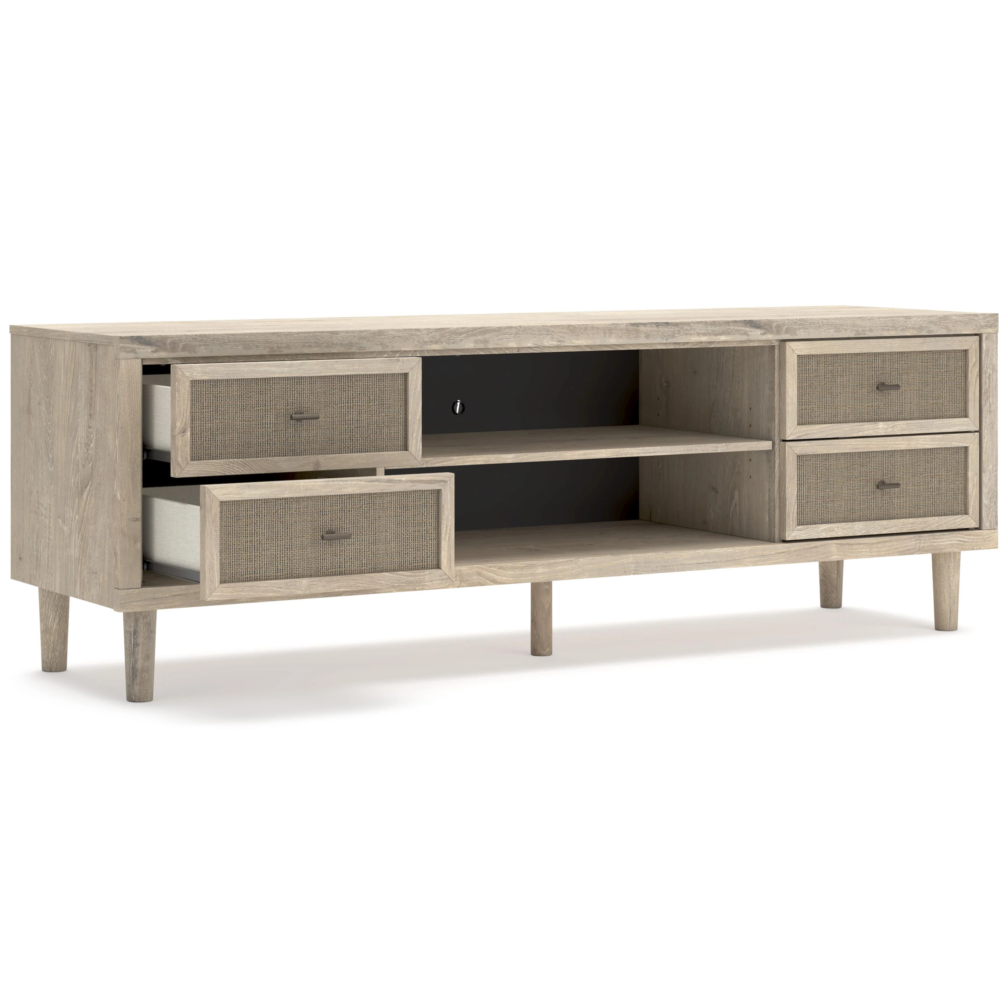 Signature Design by Ashley Cielden W1199-68 Extra Large TV Stand with Fireplace Option - Image 2