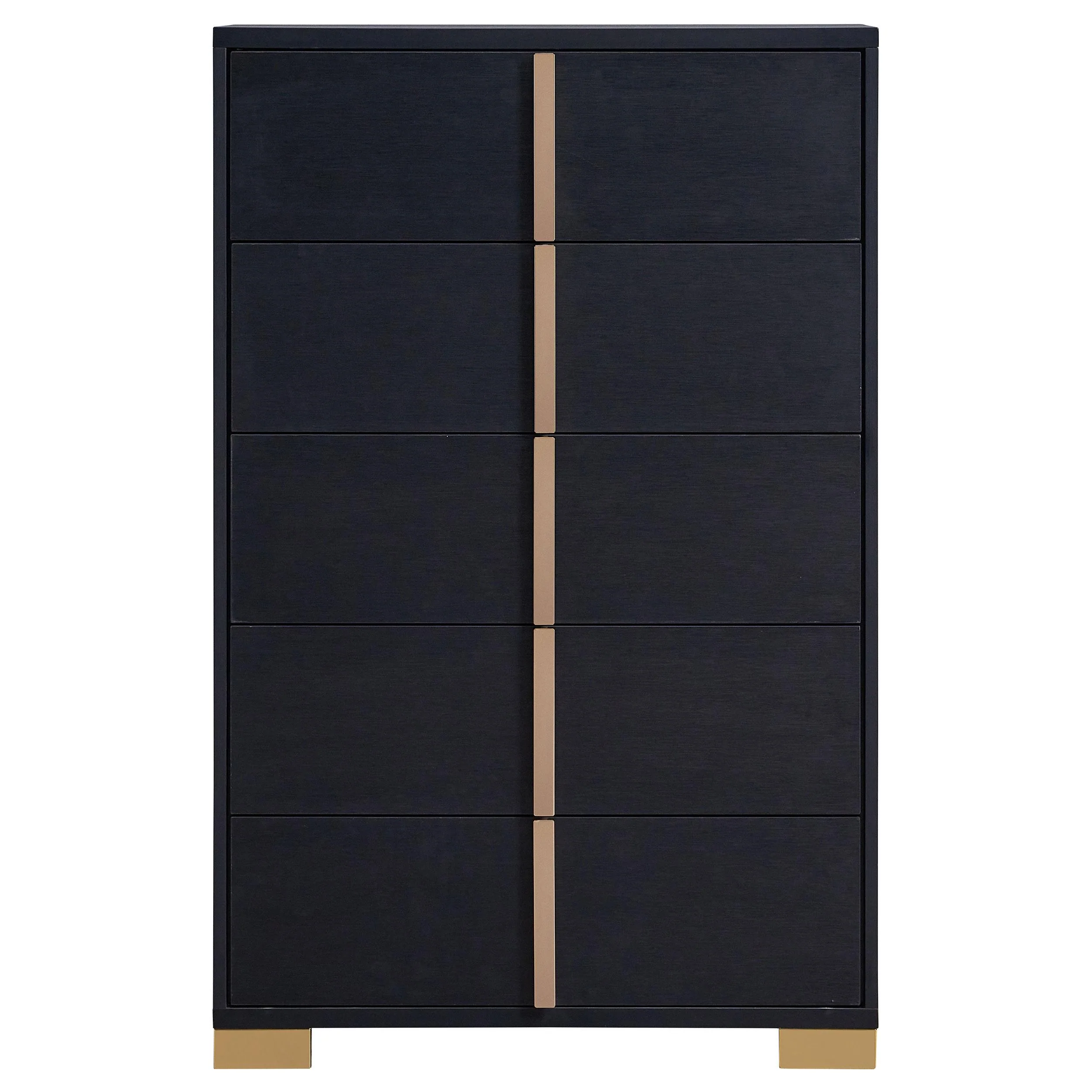 Coaster Furniture Marceline 222835 5-Drawer Bedroom Chest - Black - Image 3