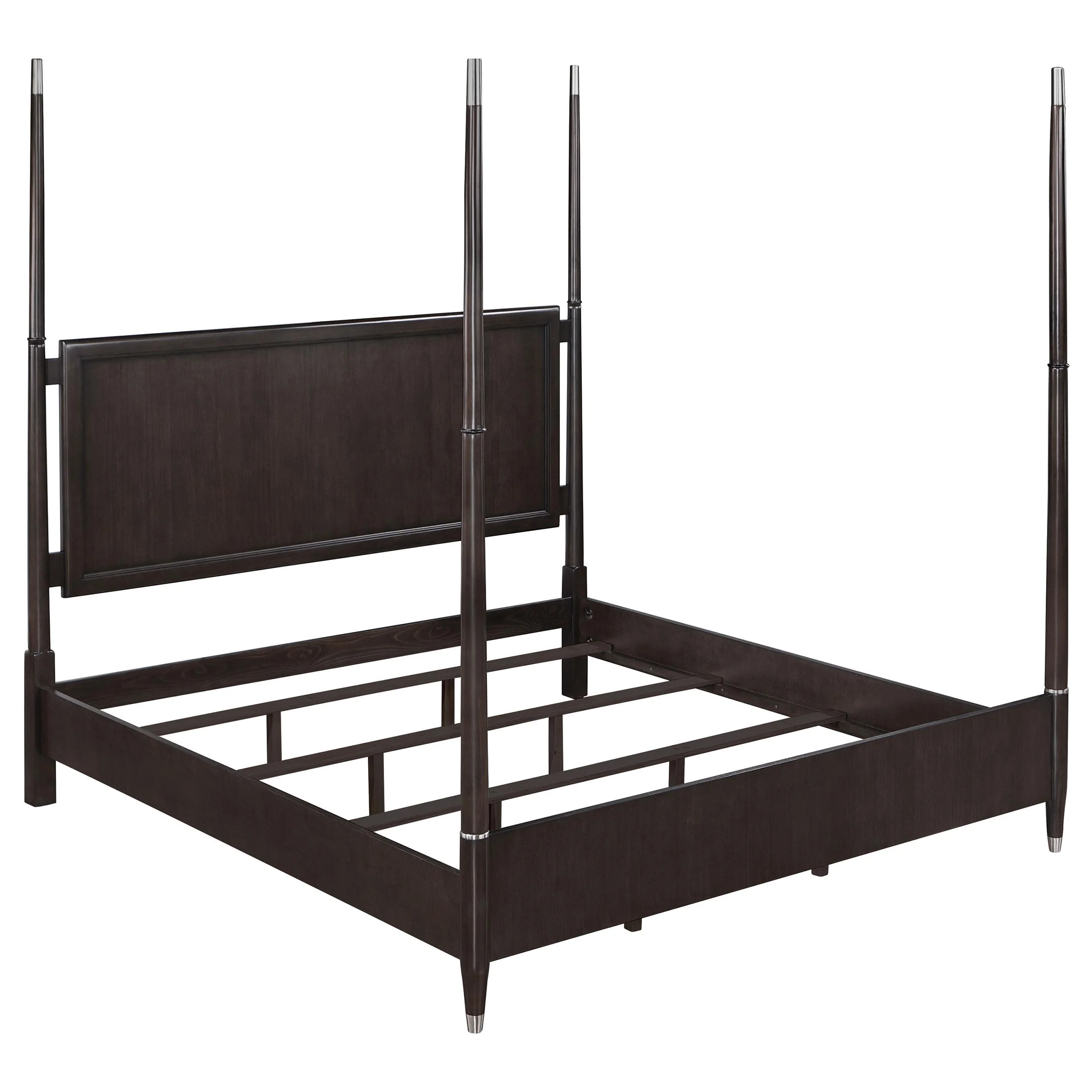 Coaster Furniture Emberlyn 223061Q Wood Queen Poster Bed - Brown - Image 1