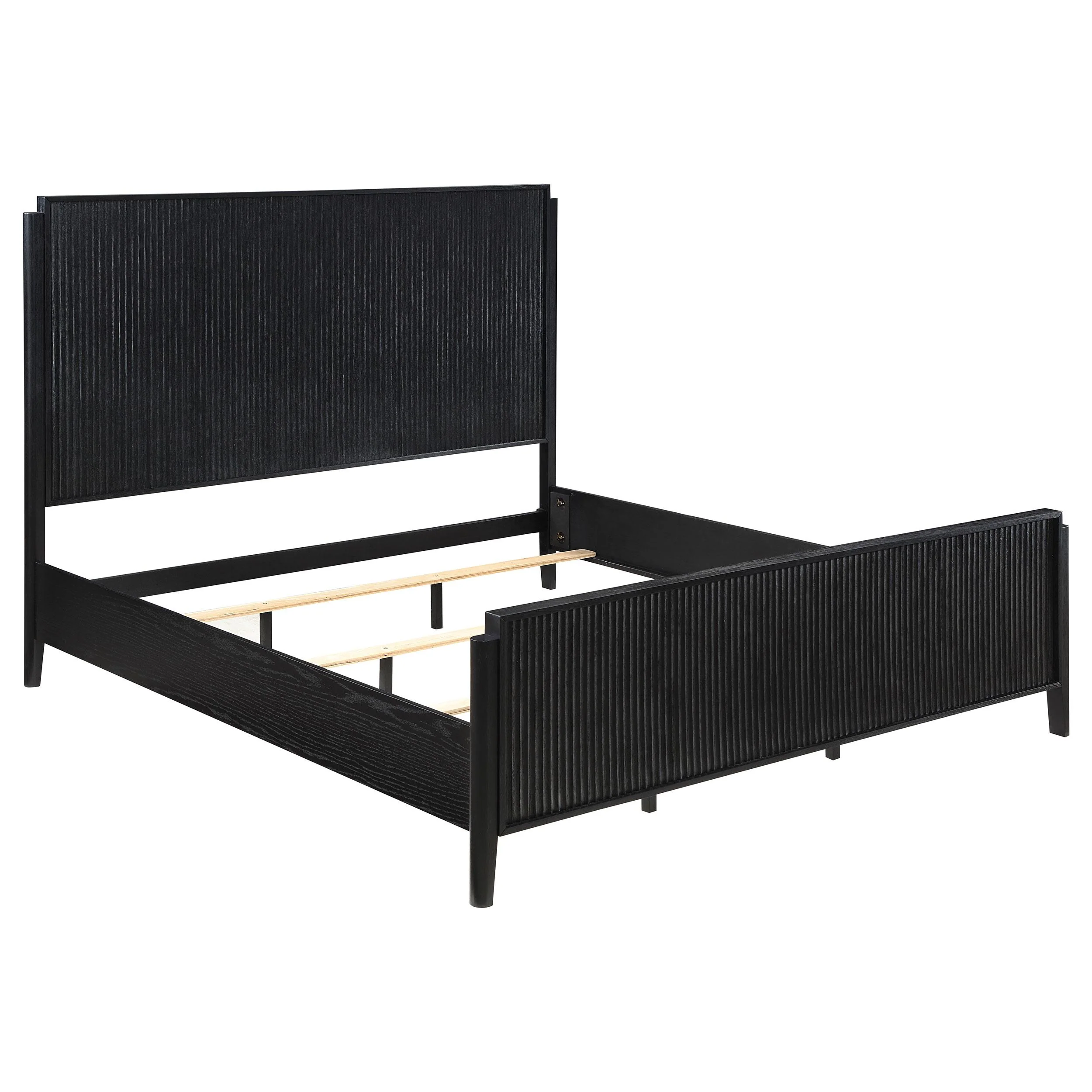 Coaster Furniture Brookmead 224711Q Wood Queen Panel Bed - Black - Image 1