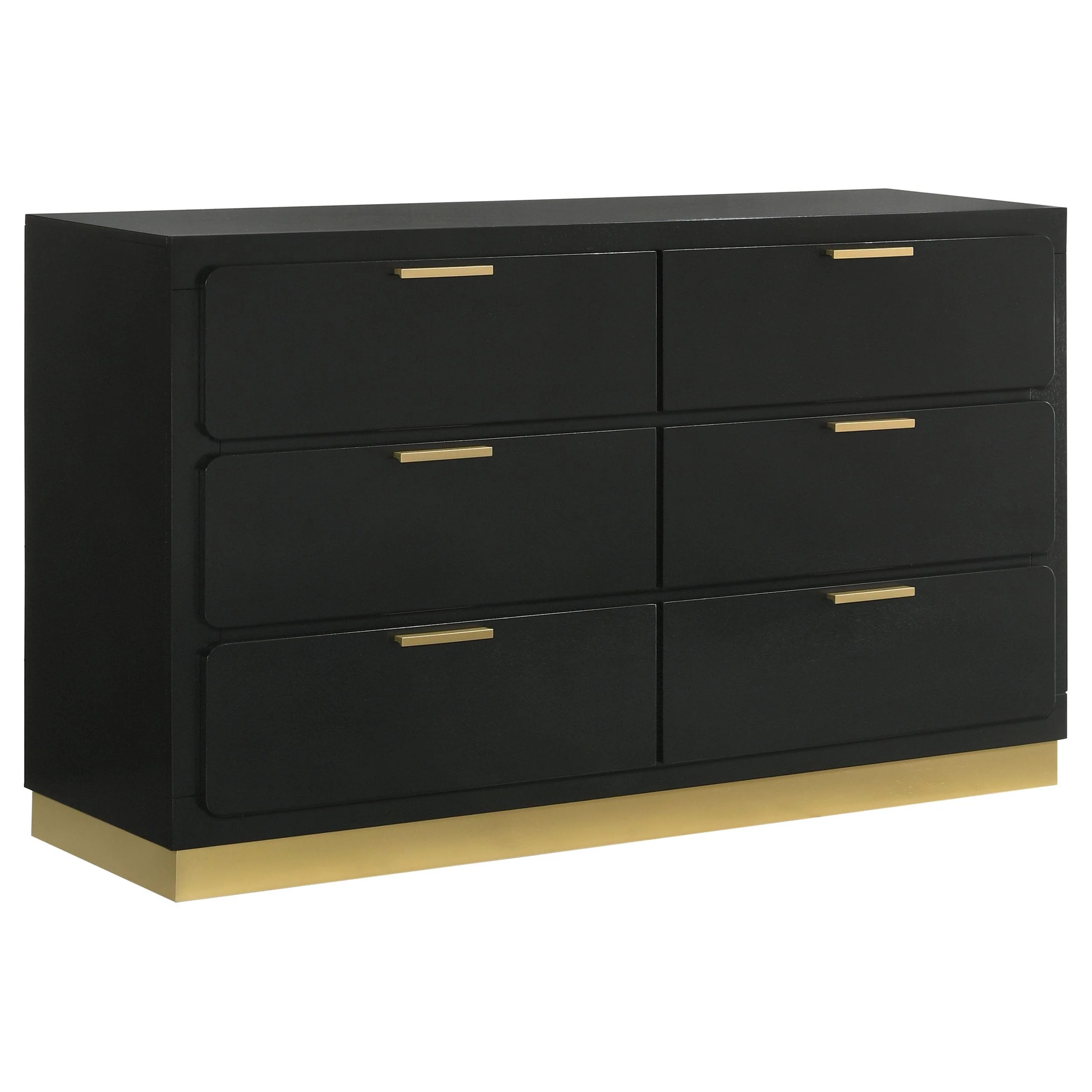 Coaster Furniture Caraway 224783 6-Drawer Dresser - Black - Image 1