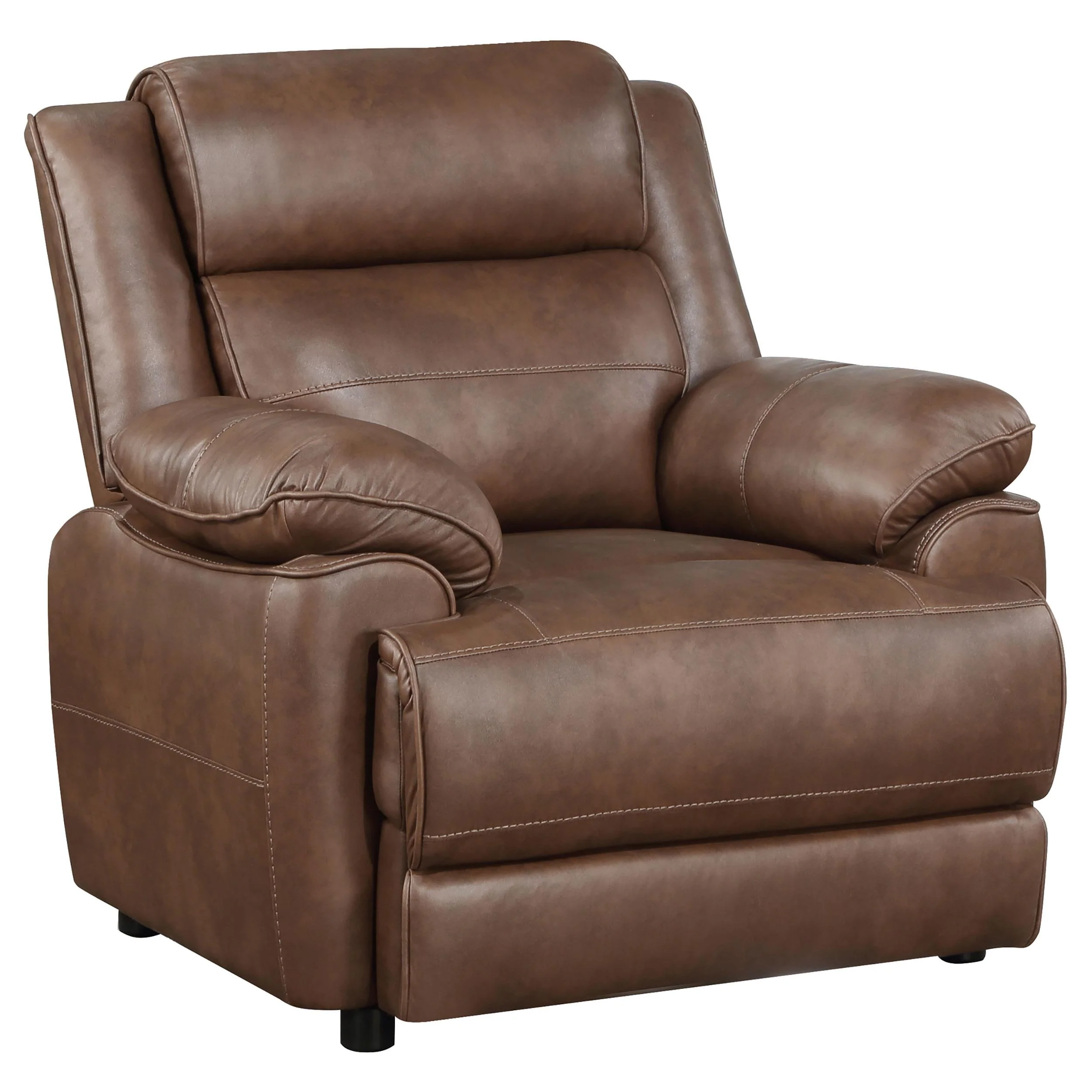 Coaster Furniture Ellington 508283 Upholstered Padded Arm Accent Chair – Dark Brown