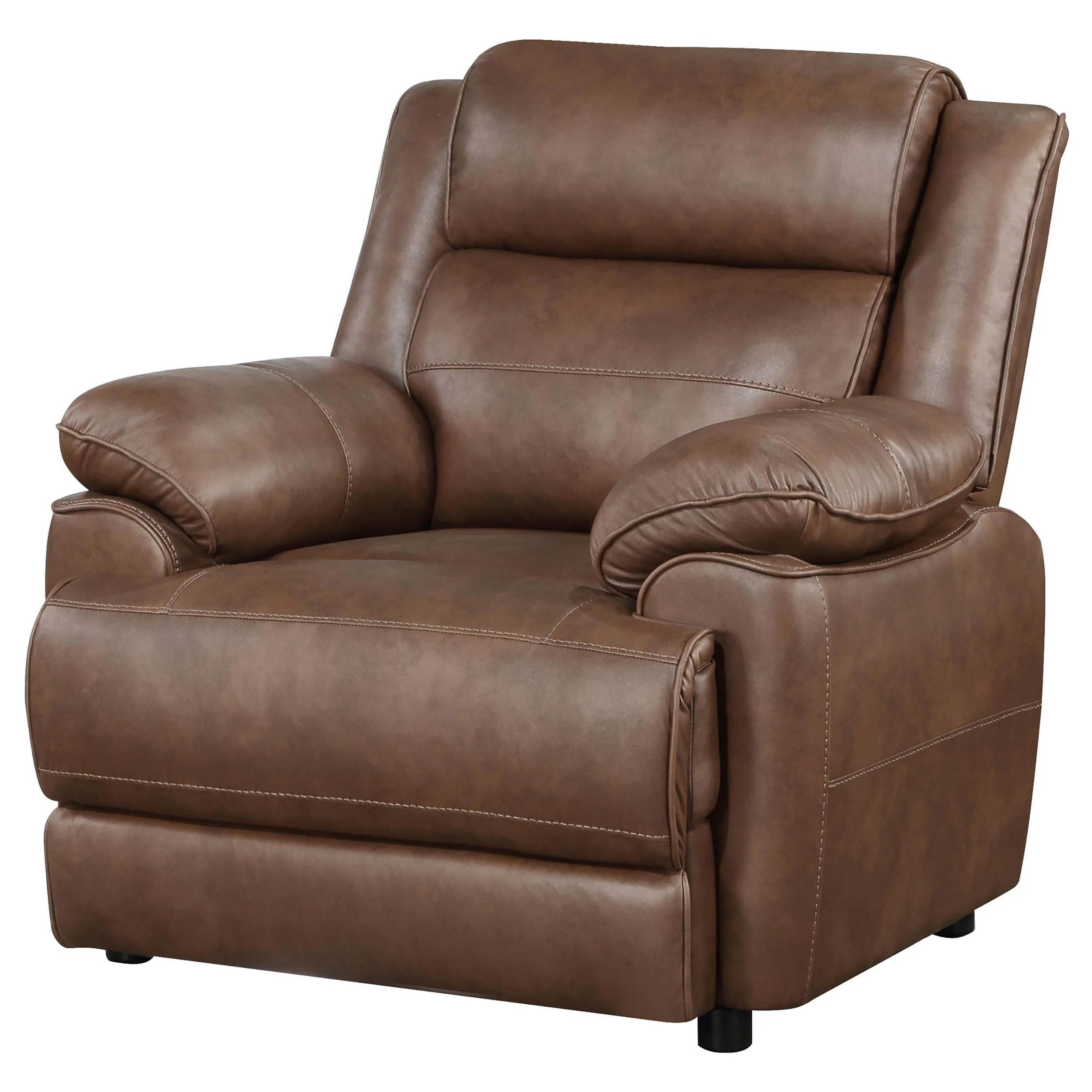 Coaster Furniture Ellington 508283 Upholstered Padded Arm Accent Chair - Dark Brown - Image 3