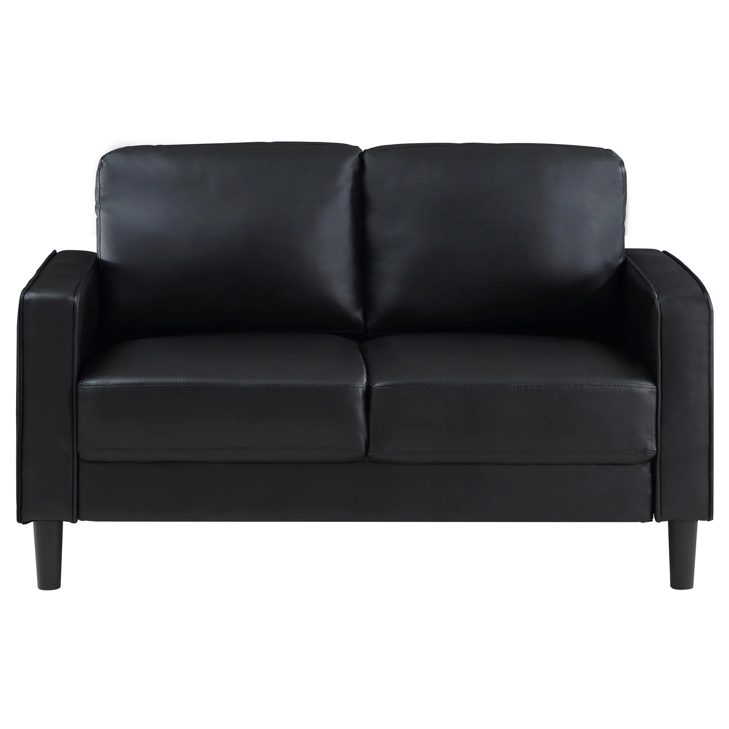 Coaster Furniture Ruth 508362 Upholstered Track Arm Loveseat - Black - Image 3