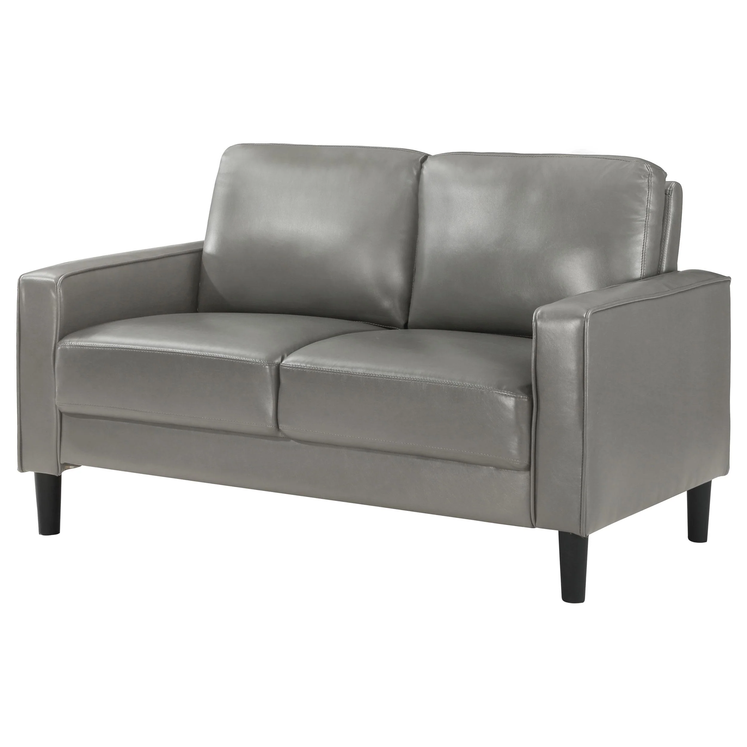 Coaster Furniture Ruth 508366 Upholstered Track Arm Loveseat - Grey - Image 3