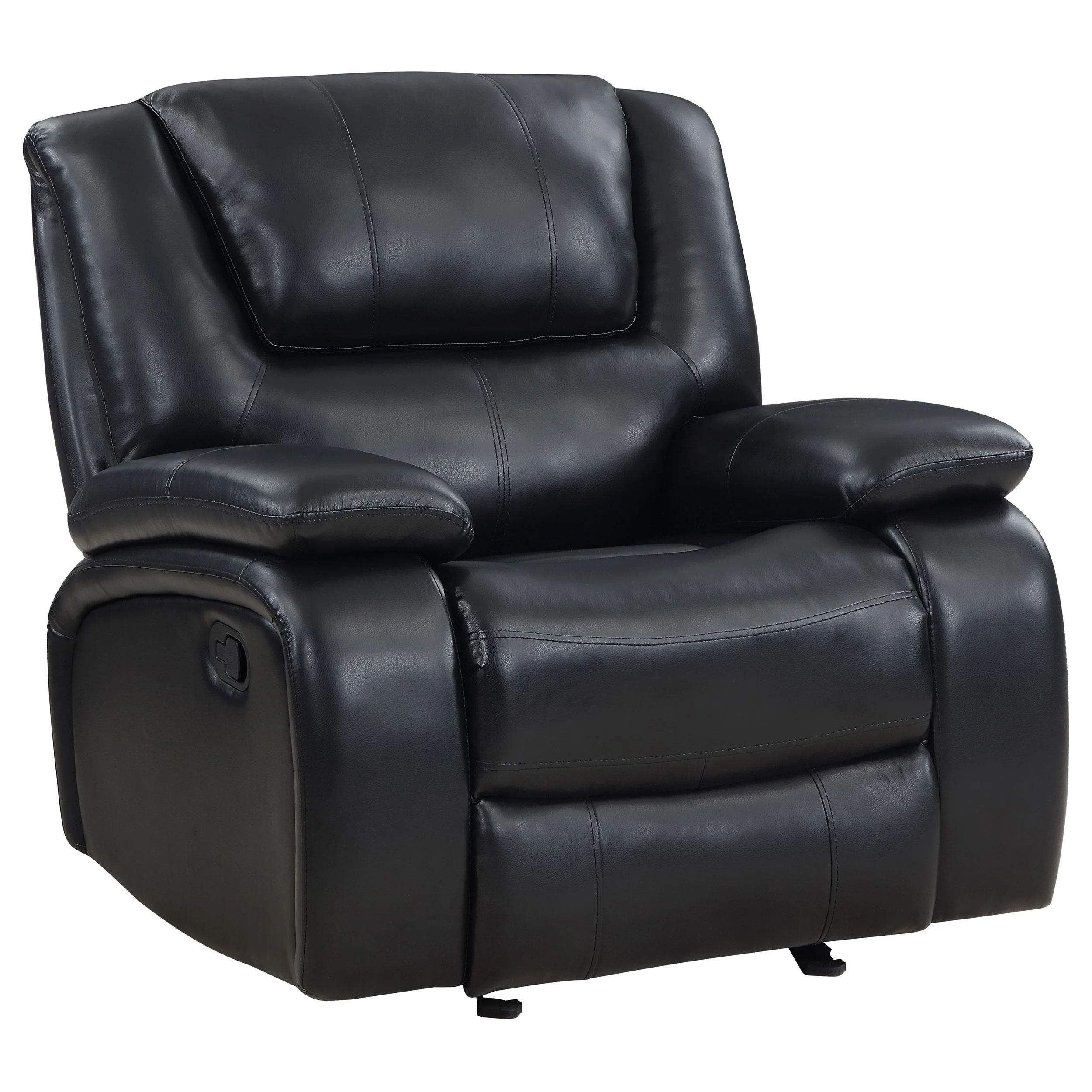 Coaster Furniture Camila 610246 Upholstered Glider Recliner Chair – Black
