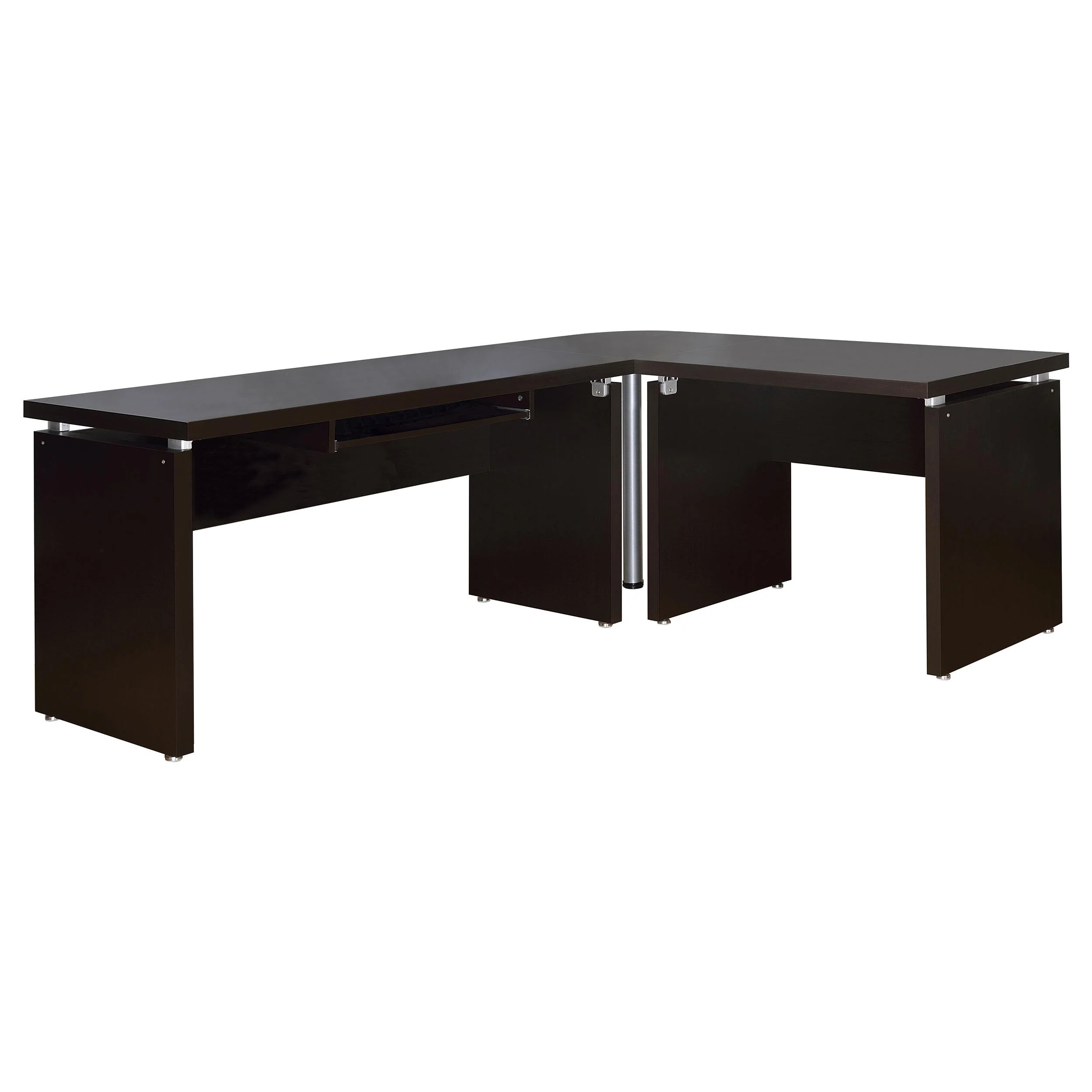 Coaster Furniture Skylar 800891L 83-inch L-Shaped Office Computer Desk - Cappuccino - Image 1