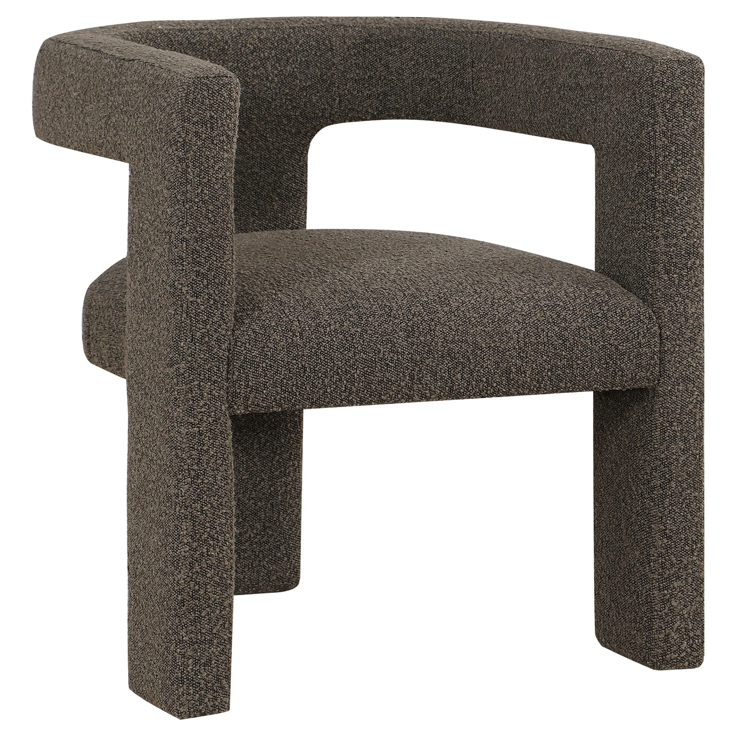 Coaster Furniture Petra 902880 Boucle Upholstered Accent Side Chair - Chocolate Brown - Image 1