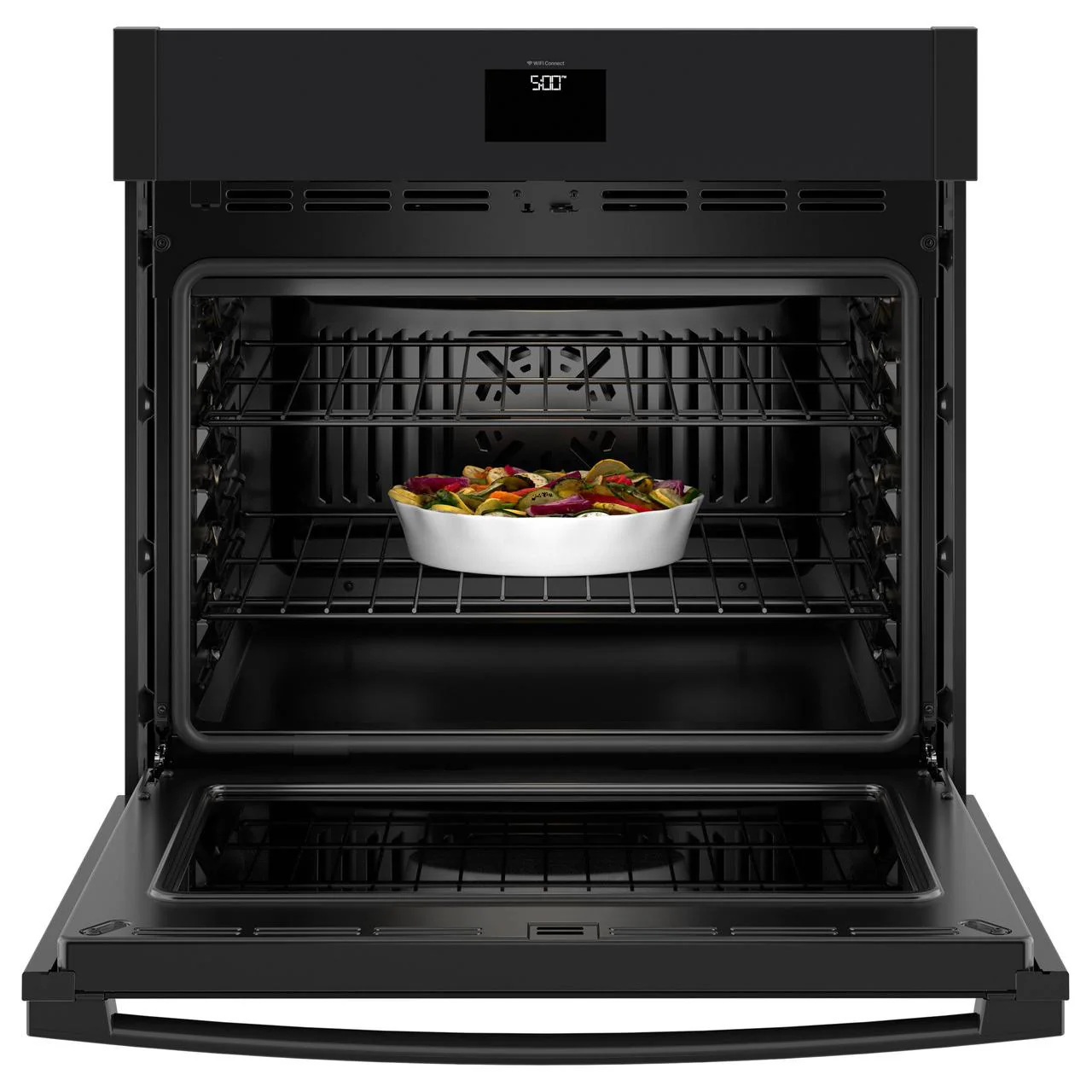 GE 30-inch, 5.0 cu. ft. built-in Single Wall Oven with True European Convection JTS5000SVSS - Image 2