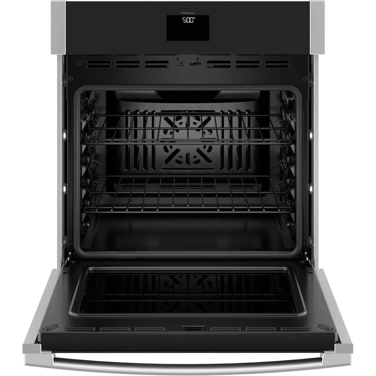 GE 27-inch, 4.3 cu. ft. Built-in Single Wall Oven with True European Convection JKS5000SVSS - Image 3