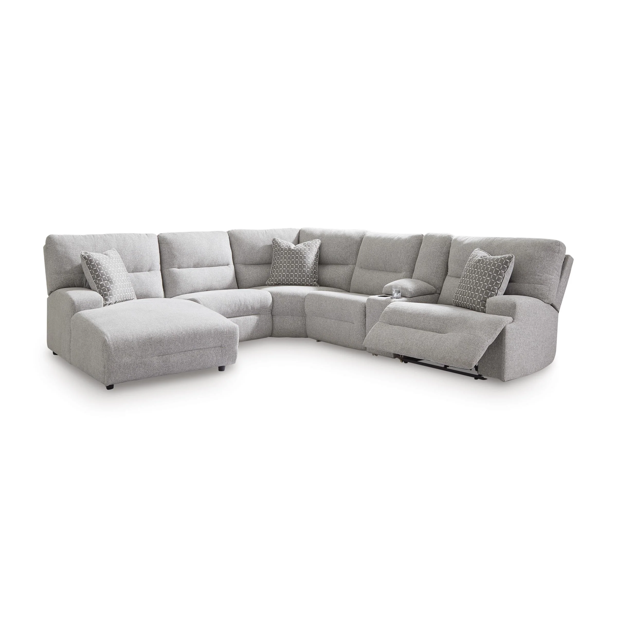 Signature Design by Ashley Acklen Place 93605S2 6 pc Power Reclining Sectional with Chaise - Image 1