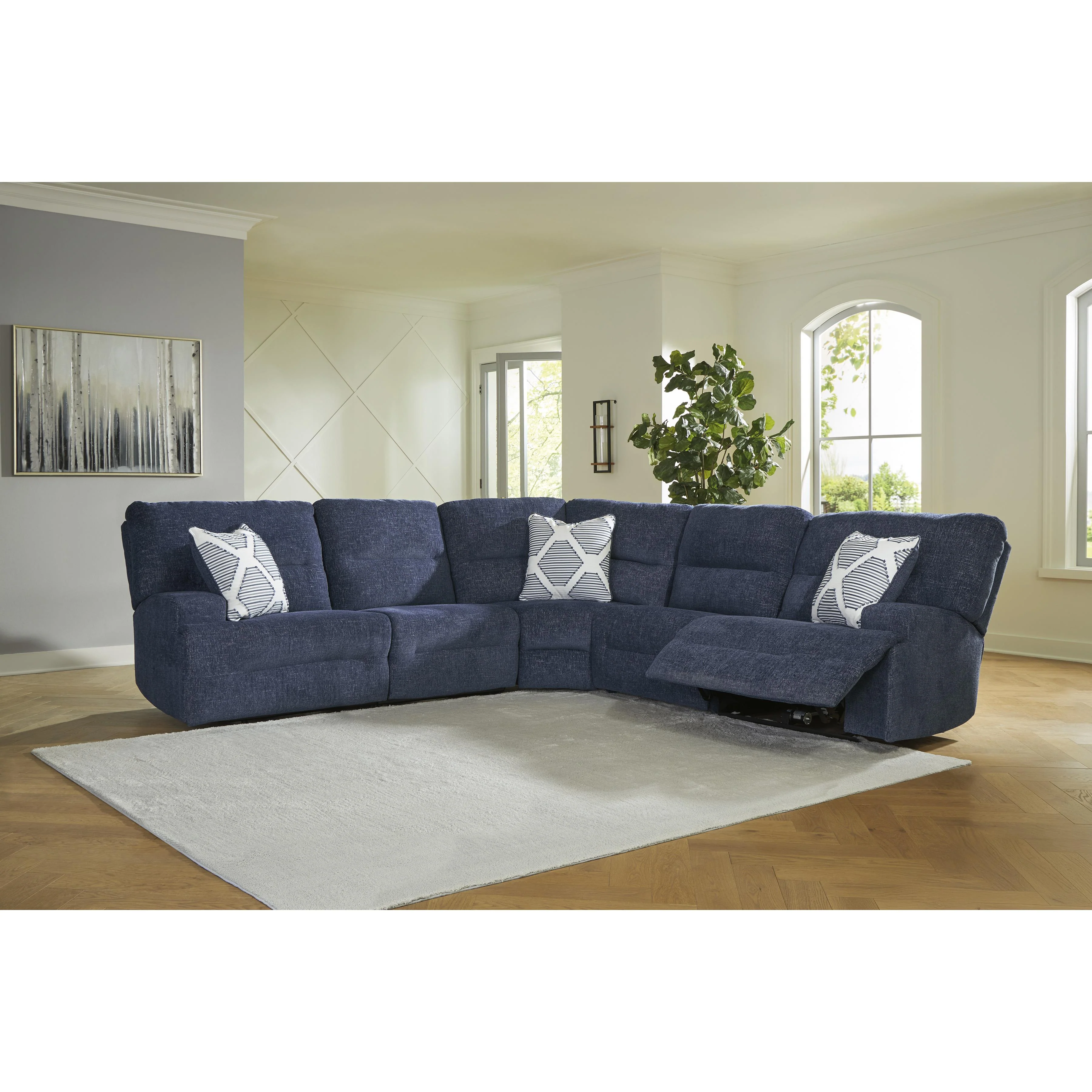 Signature Design by Ashley Acklen Place 93607S3 5 pc Power Reclining Sectional - Image 2
