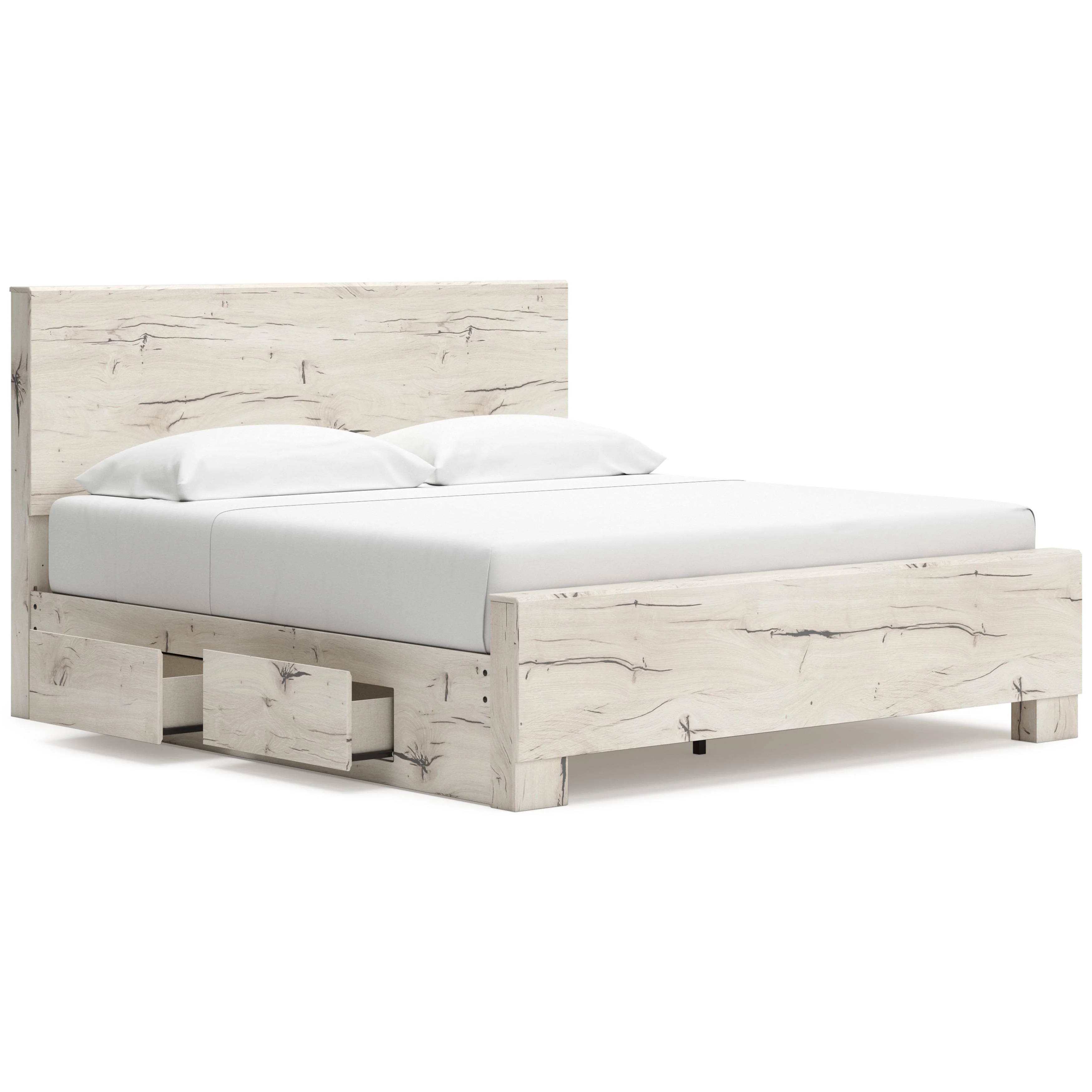 Signature Design by Ashley Lawroy B2310B12 King Panel Bed with Storage - Image 2