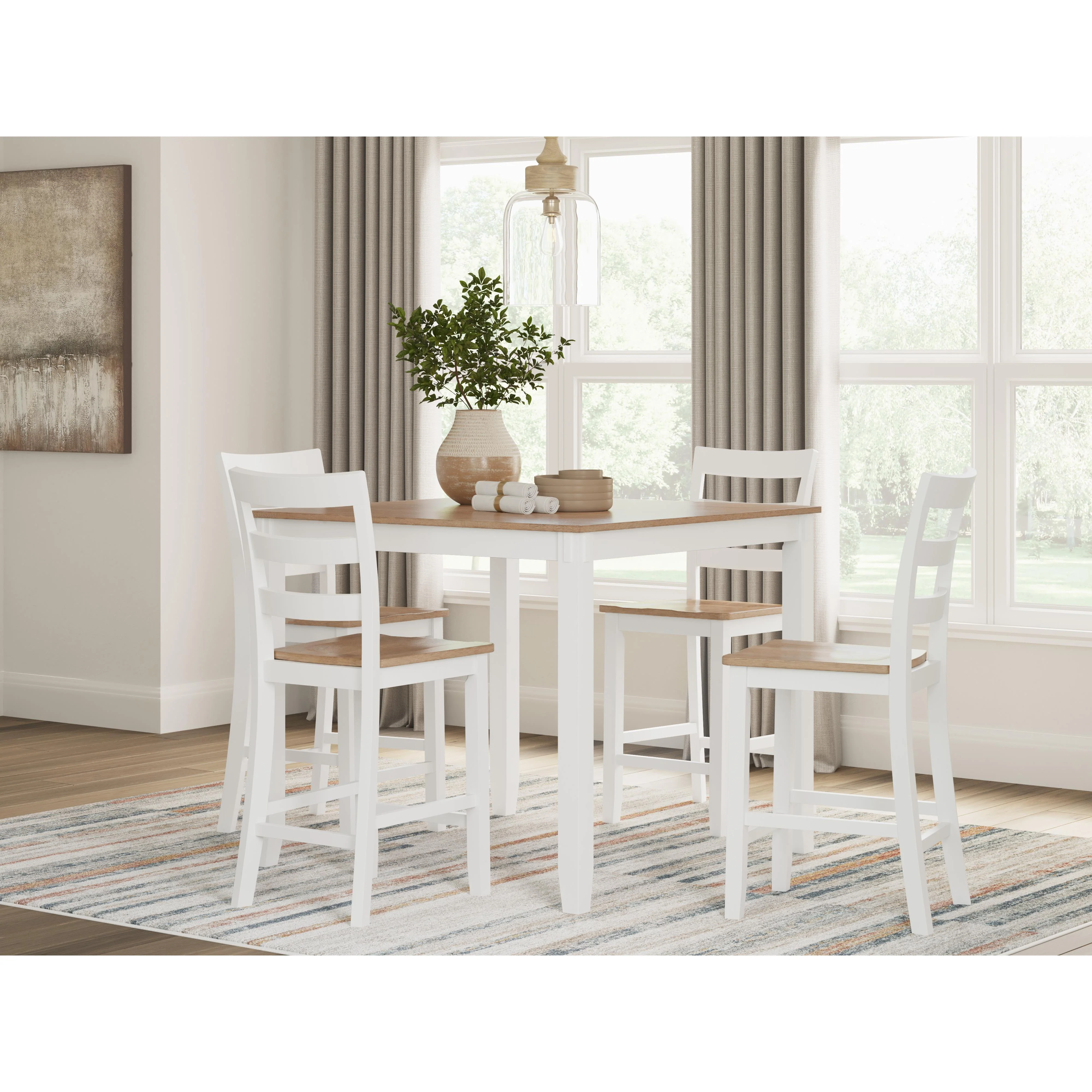 Signature Design by Ashley Gesthaven D398-223 Dining Room Counter Table Set - Image 3