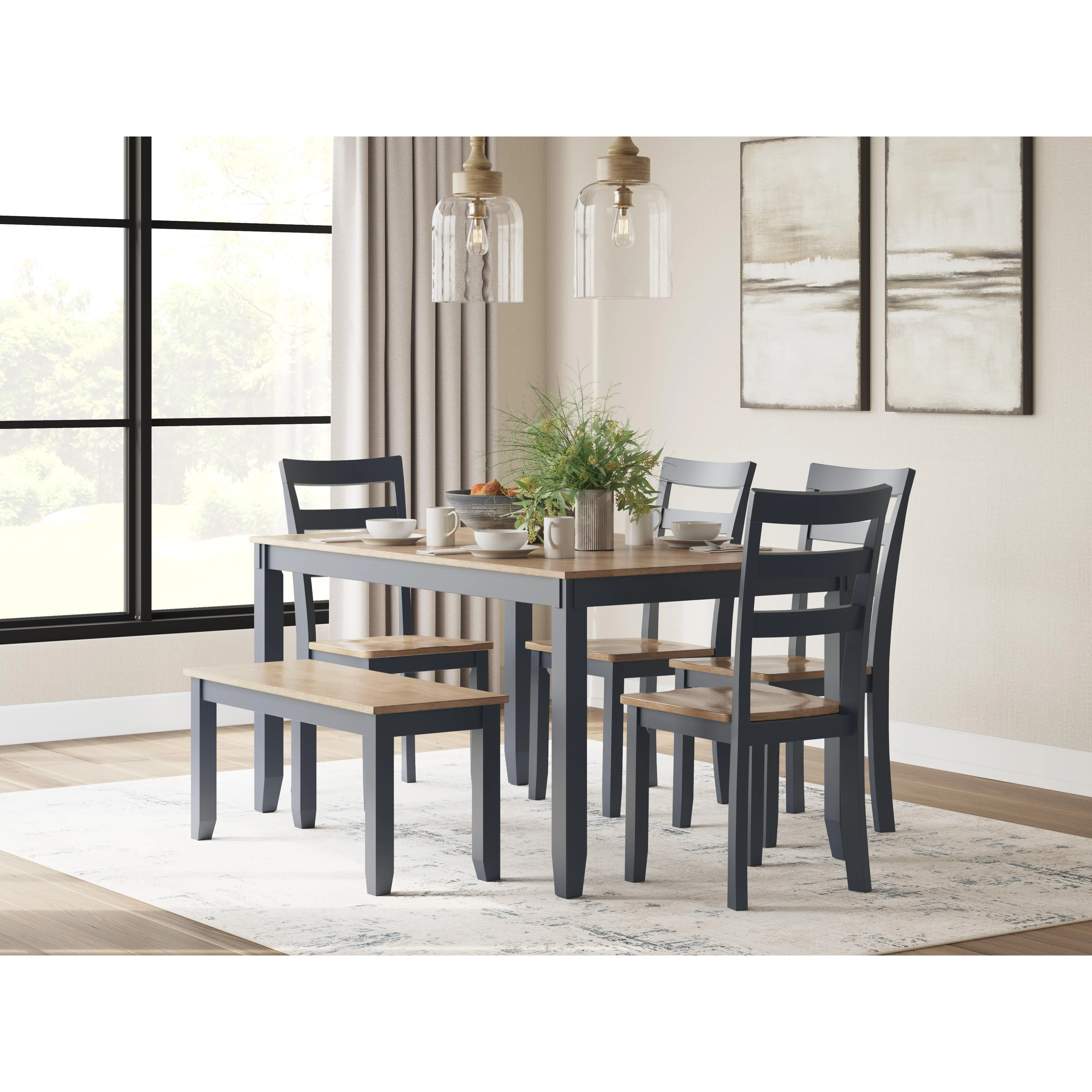 Signature Design by Ashley Gesthaven D399-325 Dining Room Table Set - Image 3