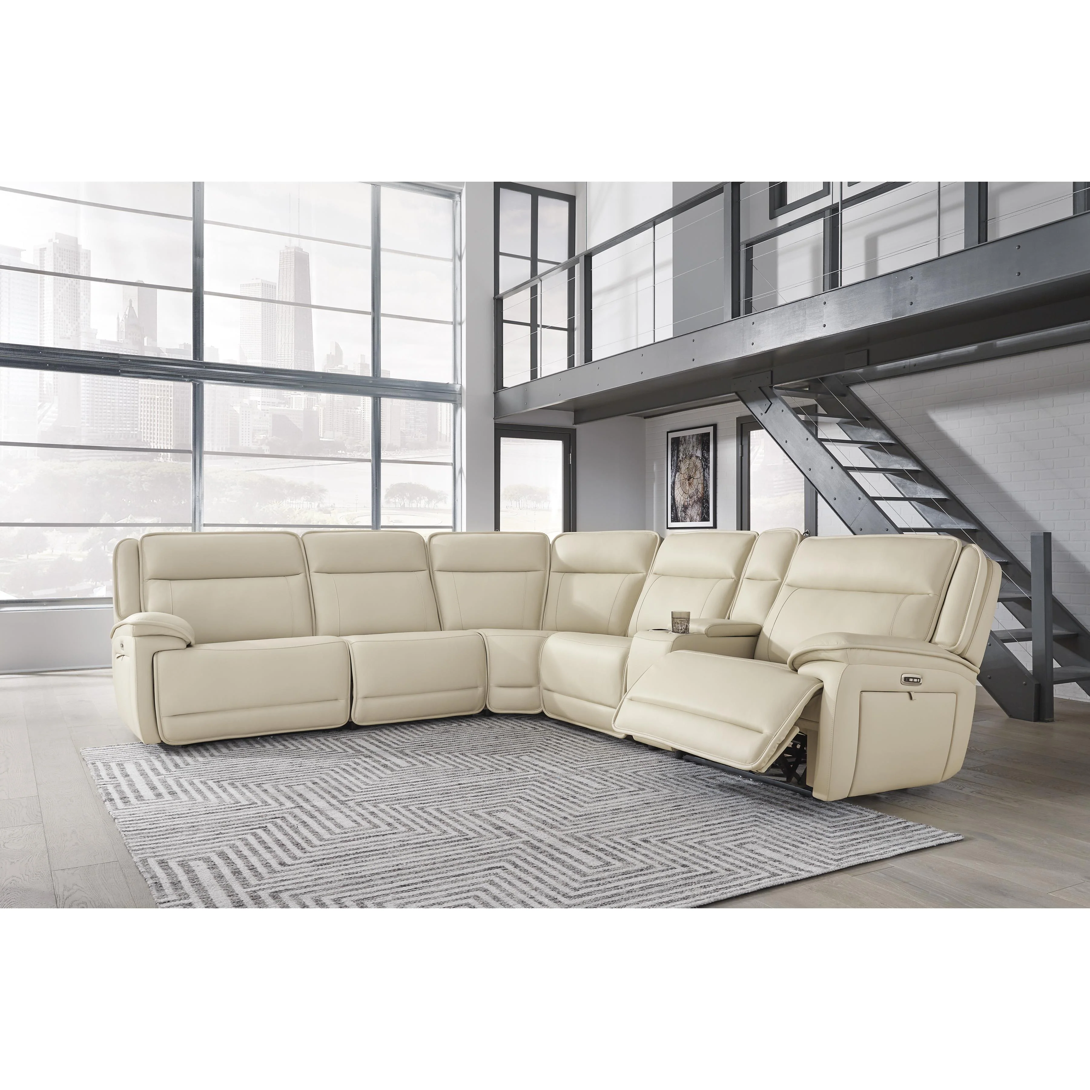 Signature Design by Ashley Double Deal U13001S1 6 pc Power Reclining Sectional - Image 2