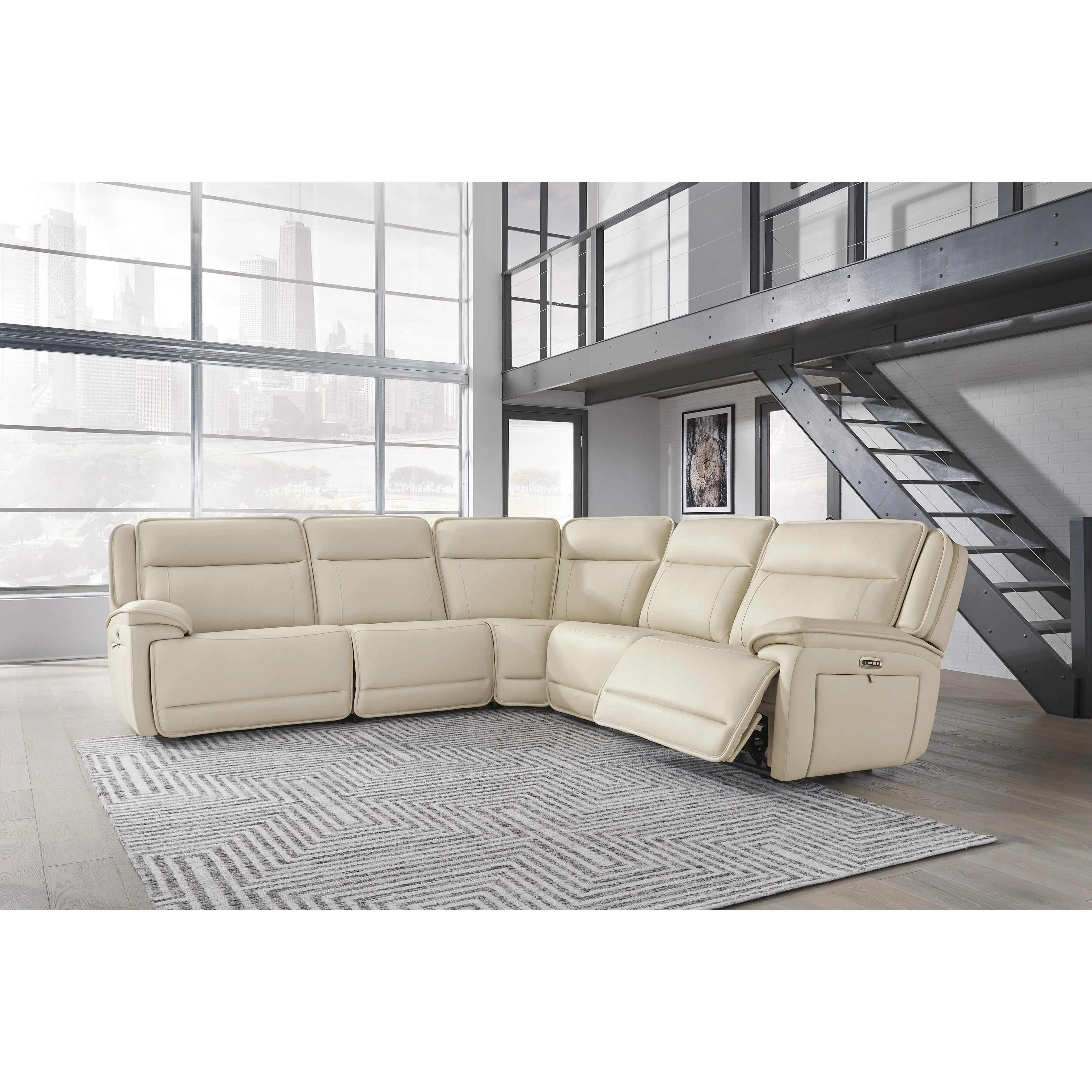 Signature Design by Ashley Double Deal U13001S2 5 pc Power Reclining Sectional - Image 2