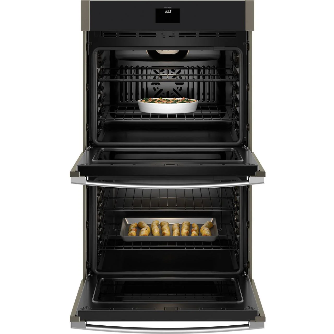 GE 30-inch, 10.0 cu. ft. Built-in Double Wall Oven with True European Convection Technology JTD5000EVES - Image 2