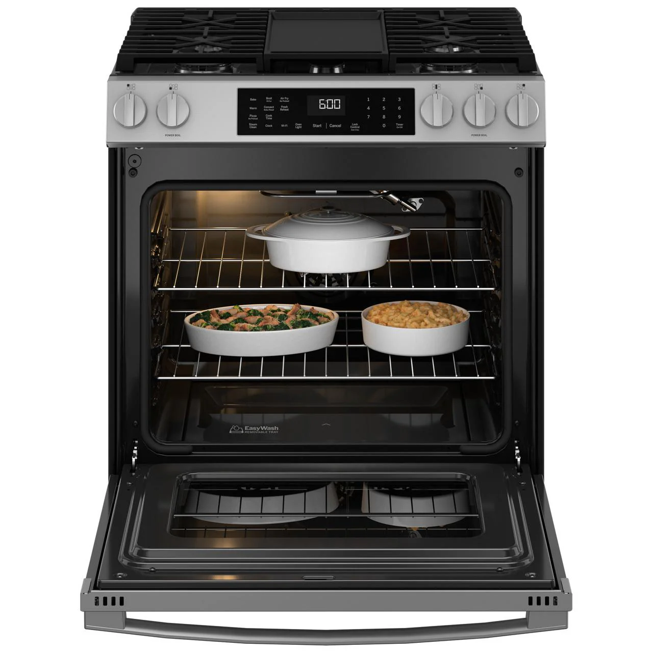 GE 30-inch Slide-in Gas Range with Convection Technology GGS60LAVFS - Image 2