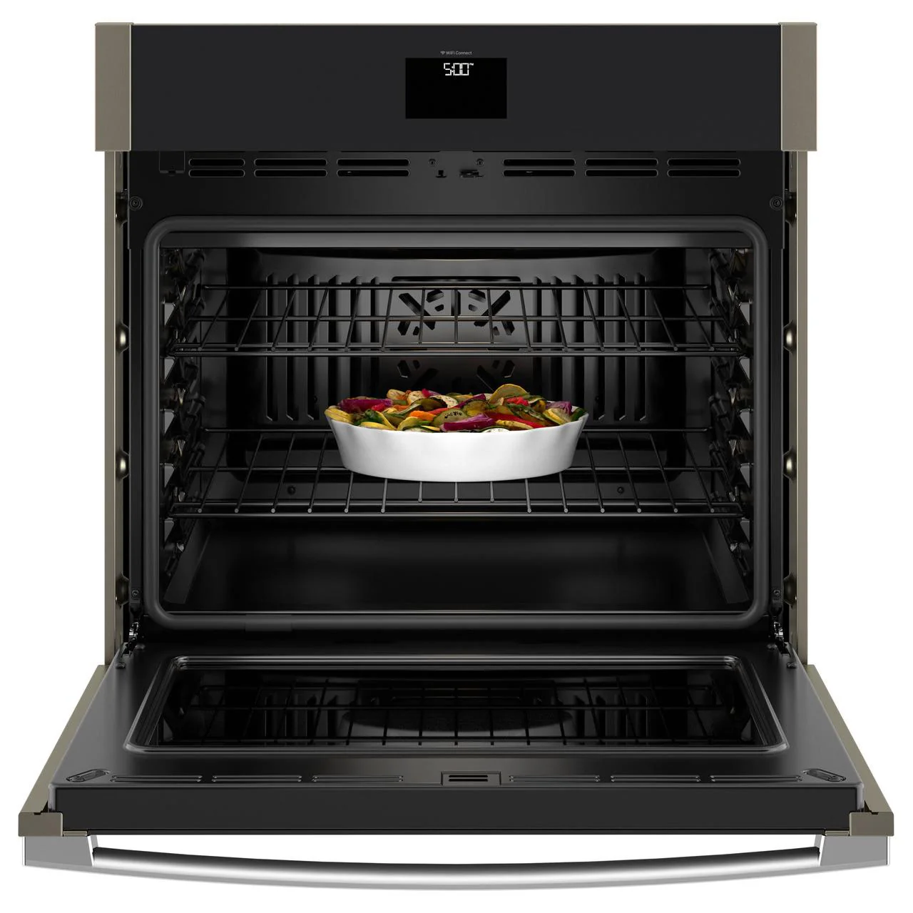 GE 30-inch, 5.0 cu. ft. built-in Single Wall Oven with True European Convection JTS5000EVES - Image 2