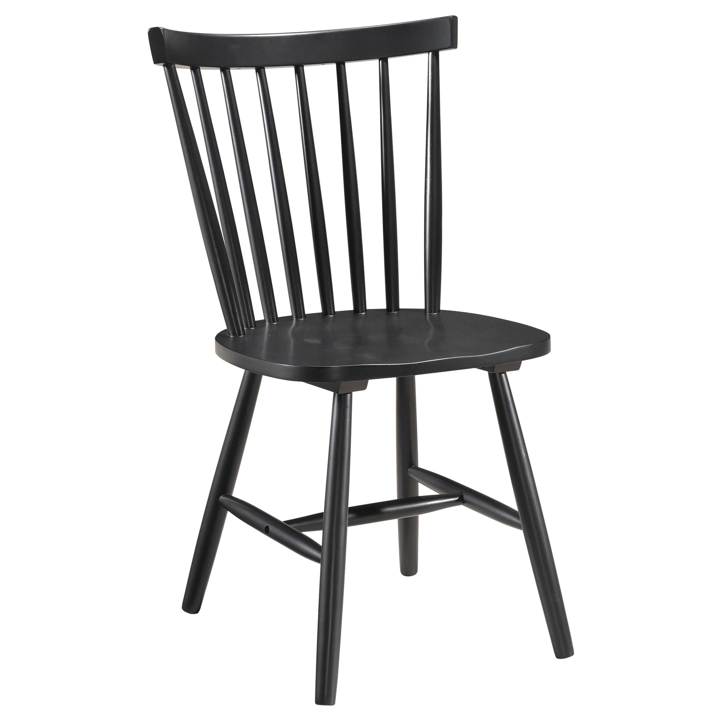Coaster Furniture Hollyoak 183042 Windsor Wood Dining Side Chair - Black - Image 1