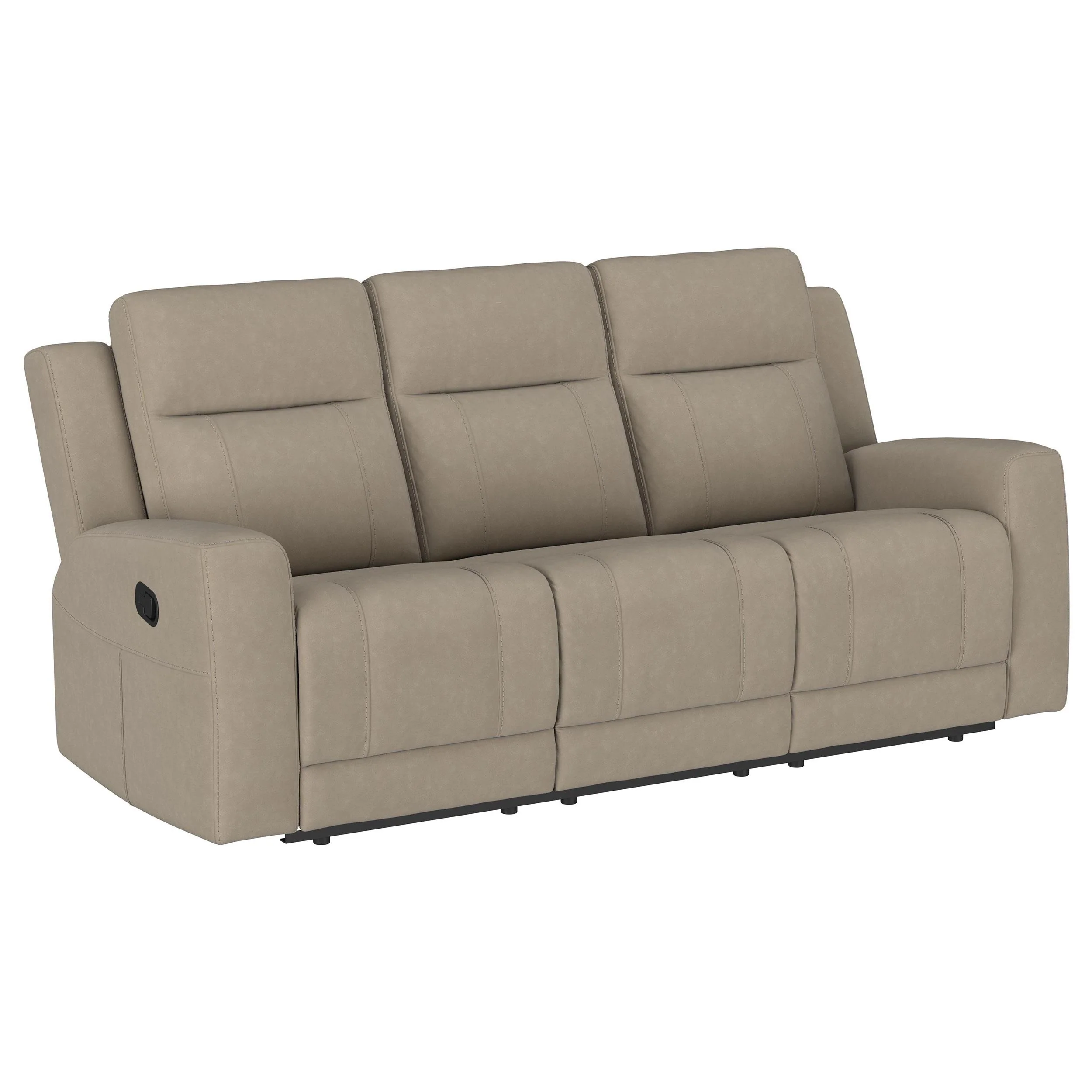 Coaster Furniture Brentwood 610281 Upholstered Motion Reclining Sofa - Taupe - Image 1