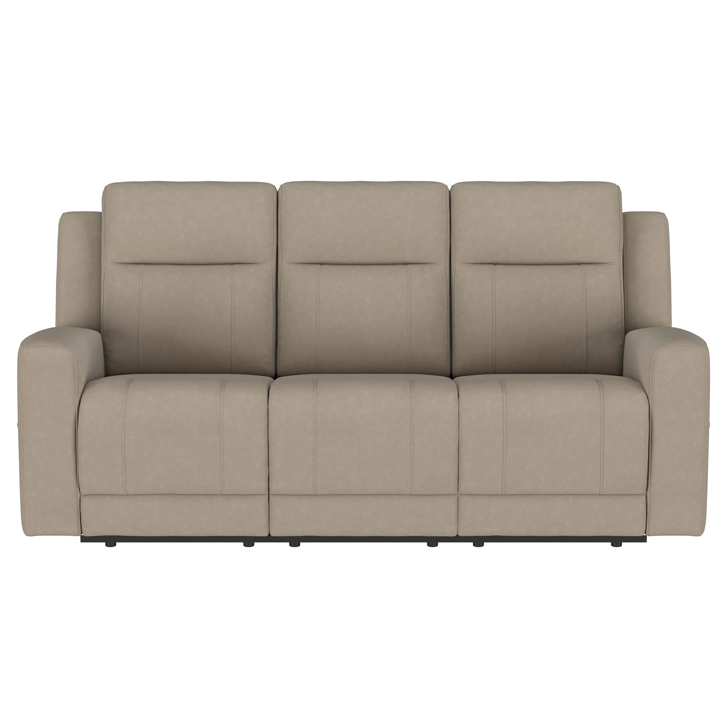 Coaster Furniture Brentwood 610281 Upholstered Motion Reclining Sofa - Taupe - Image 2
