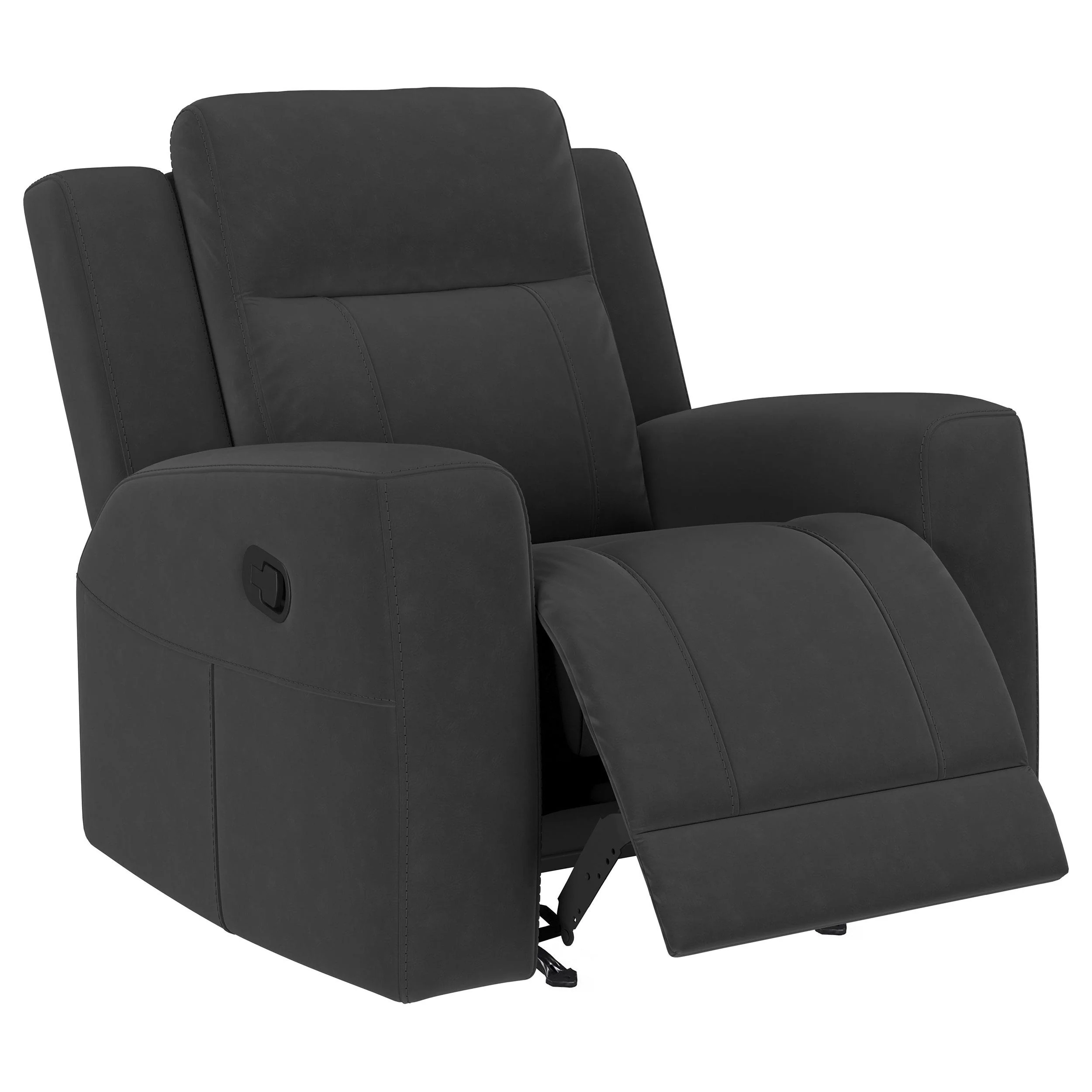 Coaster Furniture Brentwood 610286 Upholstered Recliner Chair - Dark Charcoal - Image 2