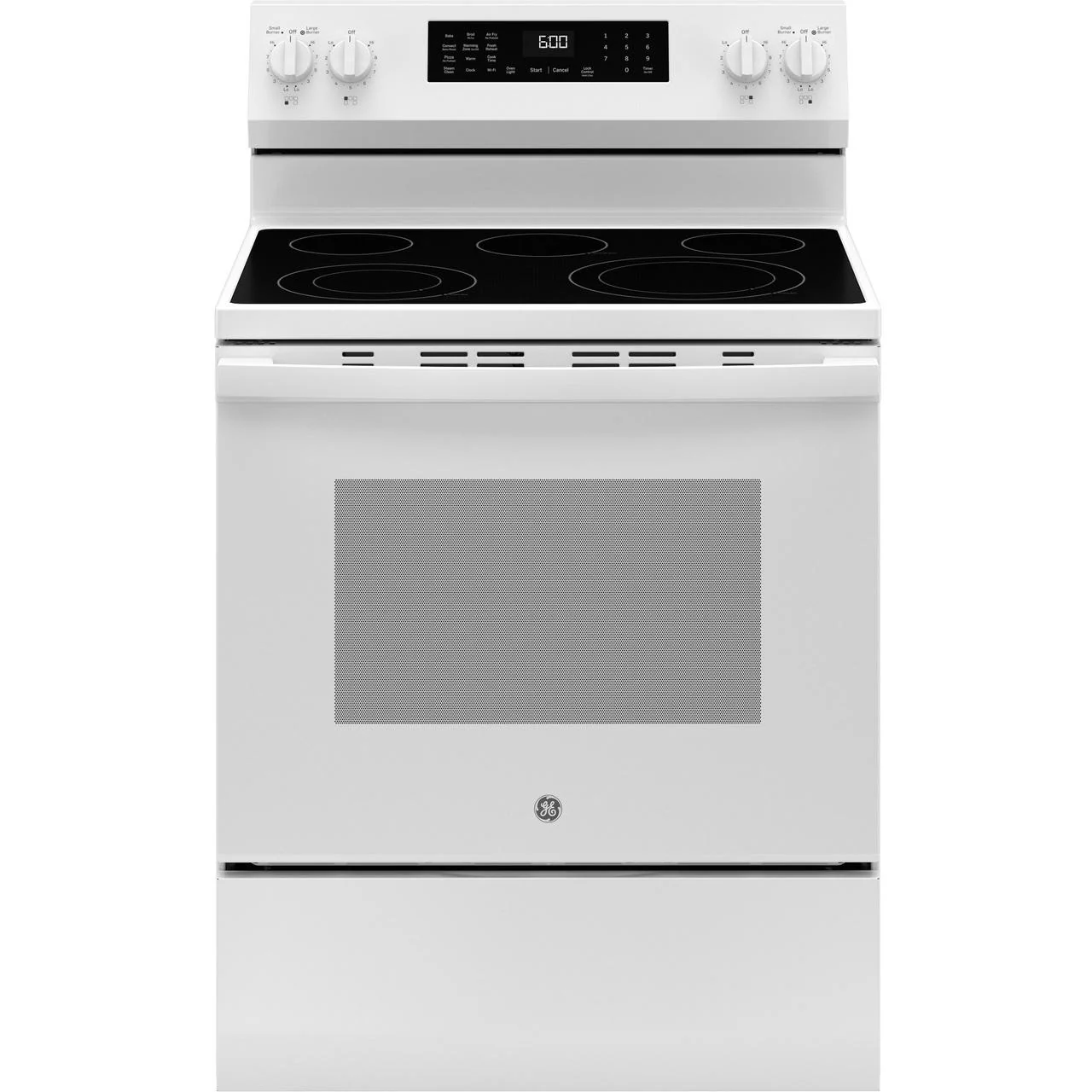 GE 30-inch Freestanding Electric Range with Convection Technology GRF600AVWW - Image 1