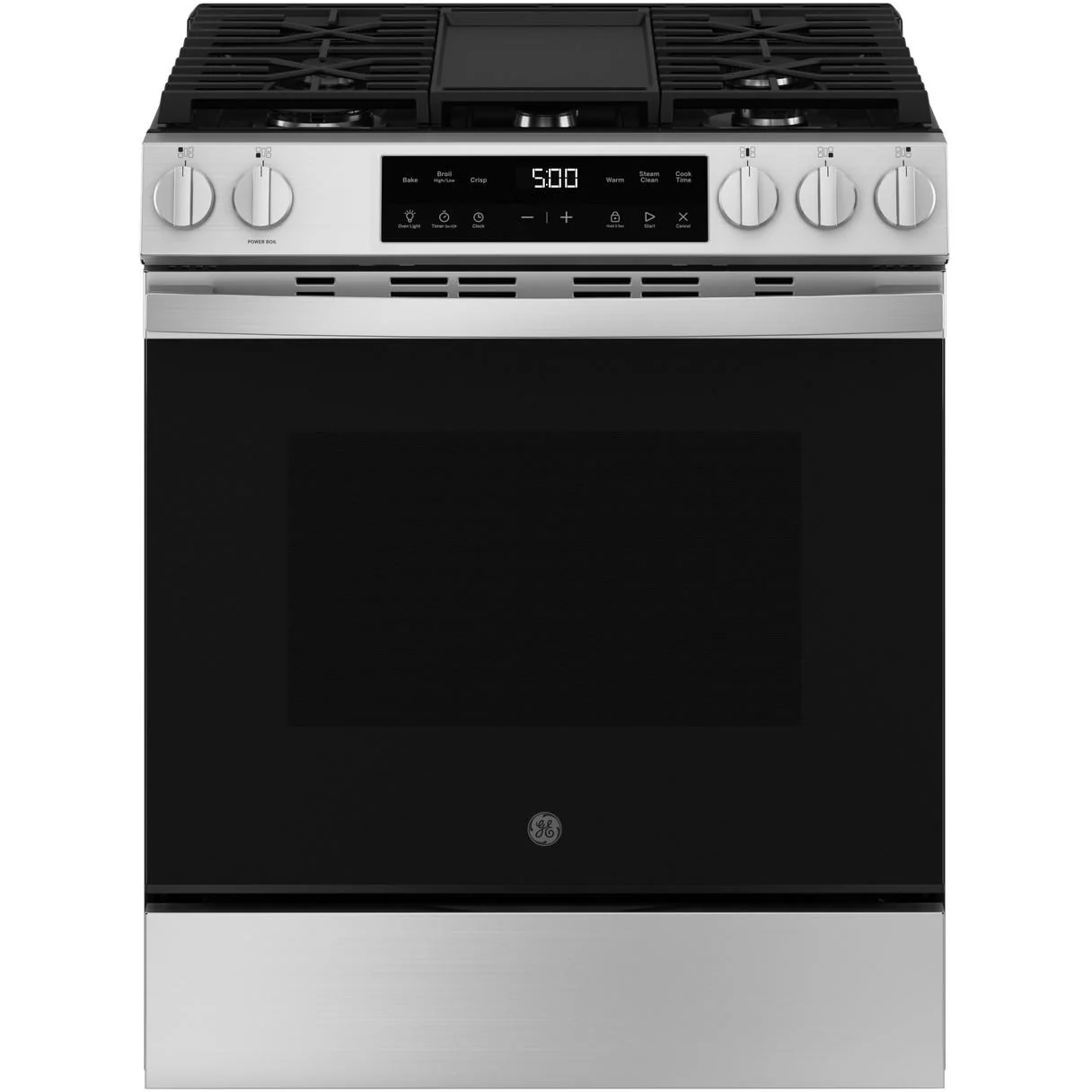 GE 30-inch Slide-in Gas Range with Griddle GGS500SVSS - Image 1
