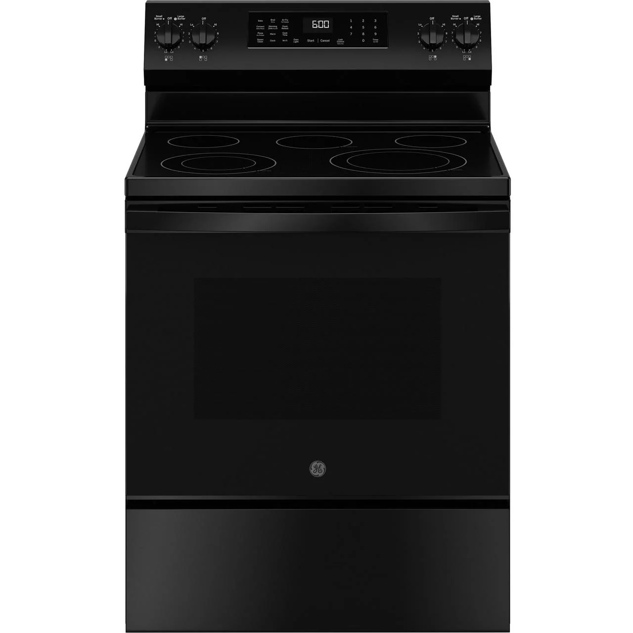 GE 30-inch Freestanding Electric Range with Convection Technology GRF600AVBB - Image 1