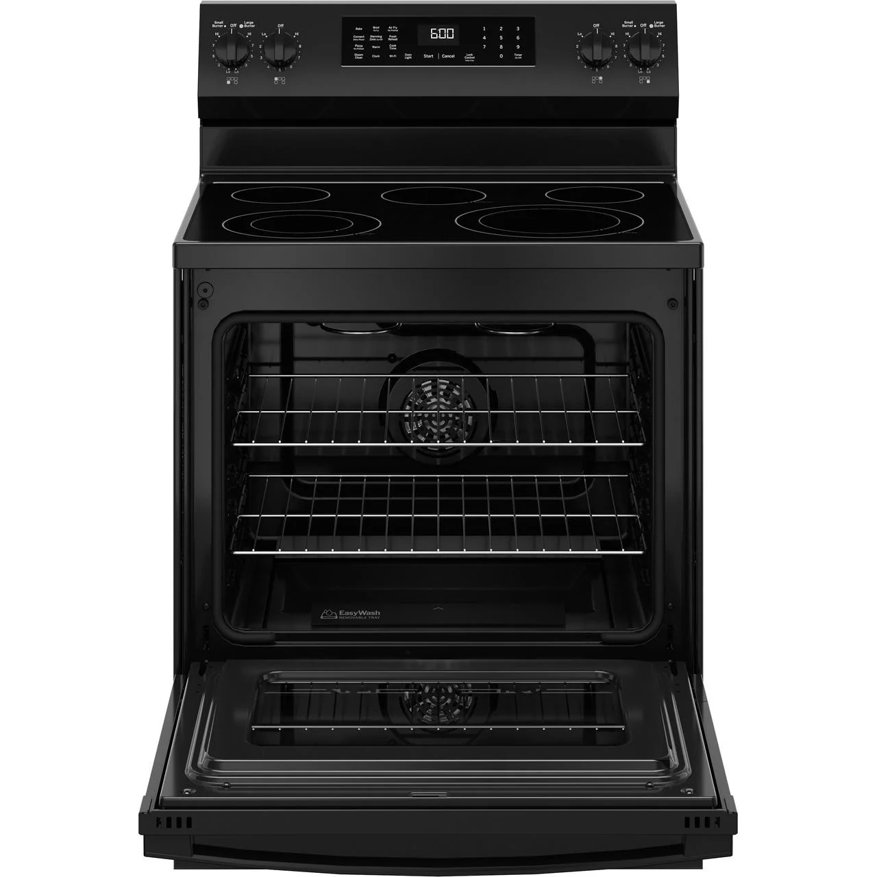 GE 30-inch Freestanding Electric Range with Convection Technology GRF600AVBB - Image 3