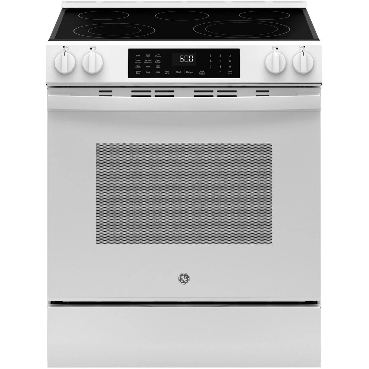 GE 30-inch Slide-in Electric Range with Convection Technology GRS600AVWW - Image 1